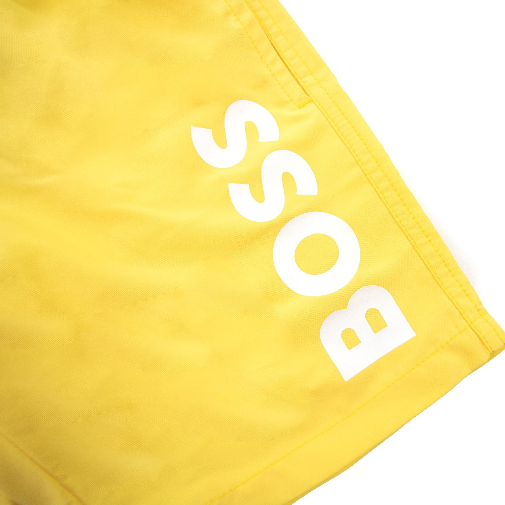 Hugo Boss Kids Infant Logo Swim Shorts Yellow 528