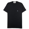 Vivienne Westwood Embroidered Orb Log Classic T Shirt Black N401