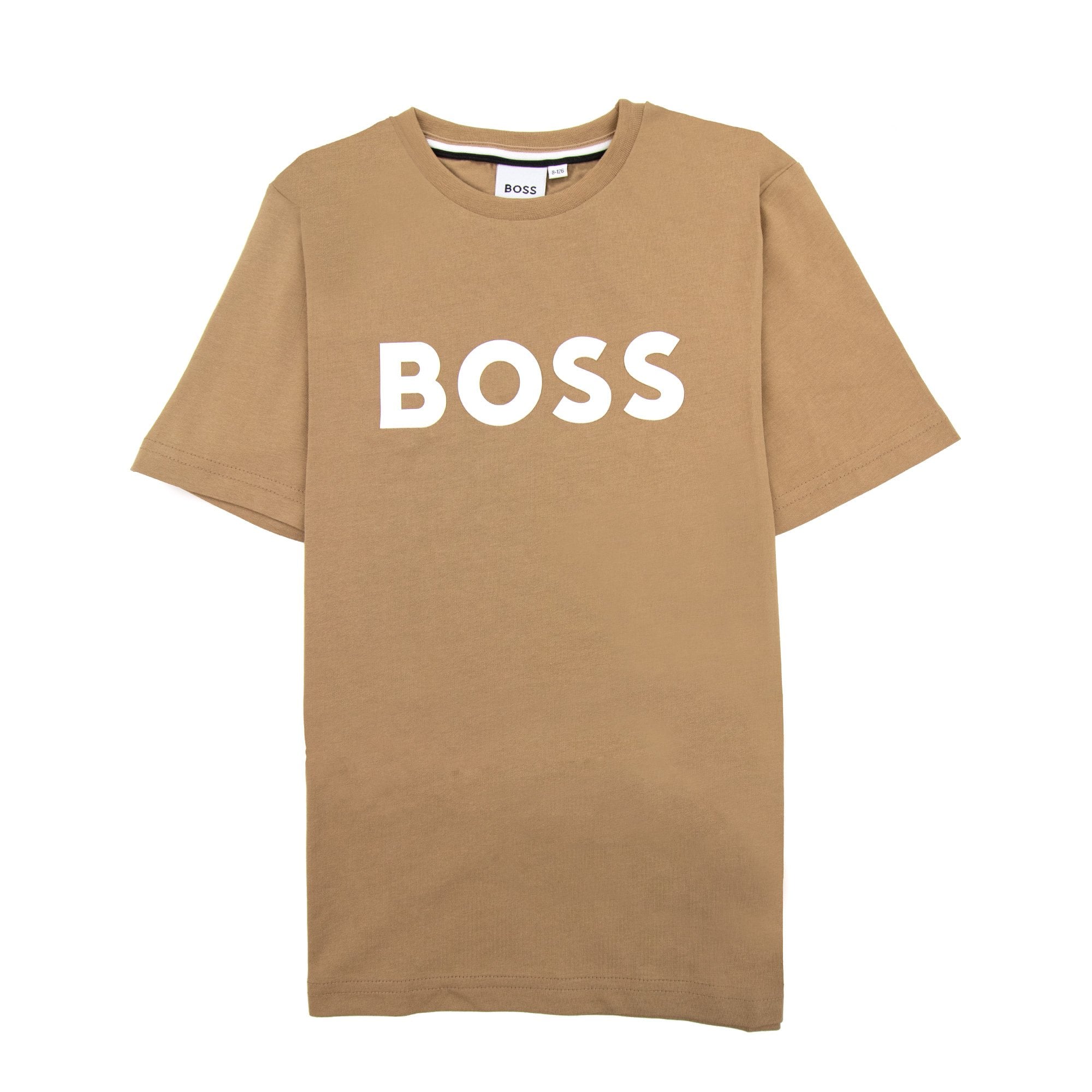 Hugo Boss Kids Logo Printed T Shirt Beige 269