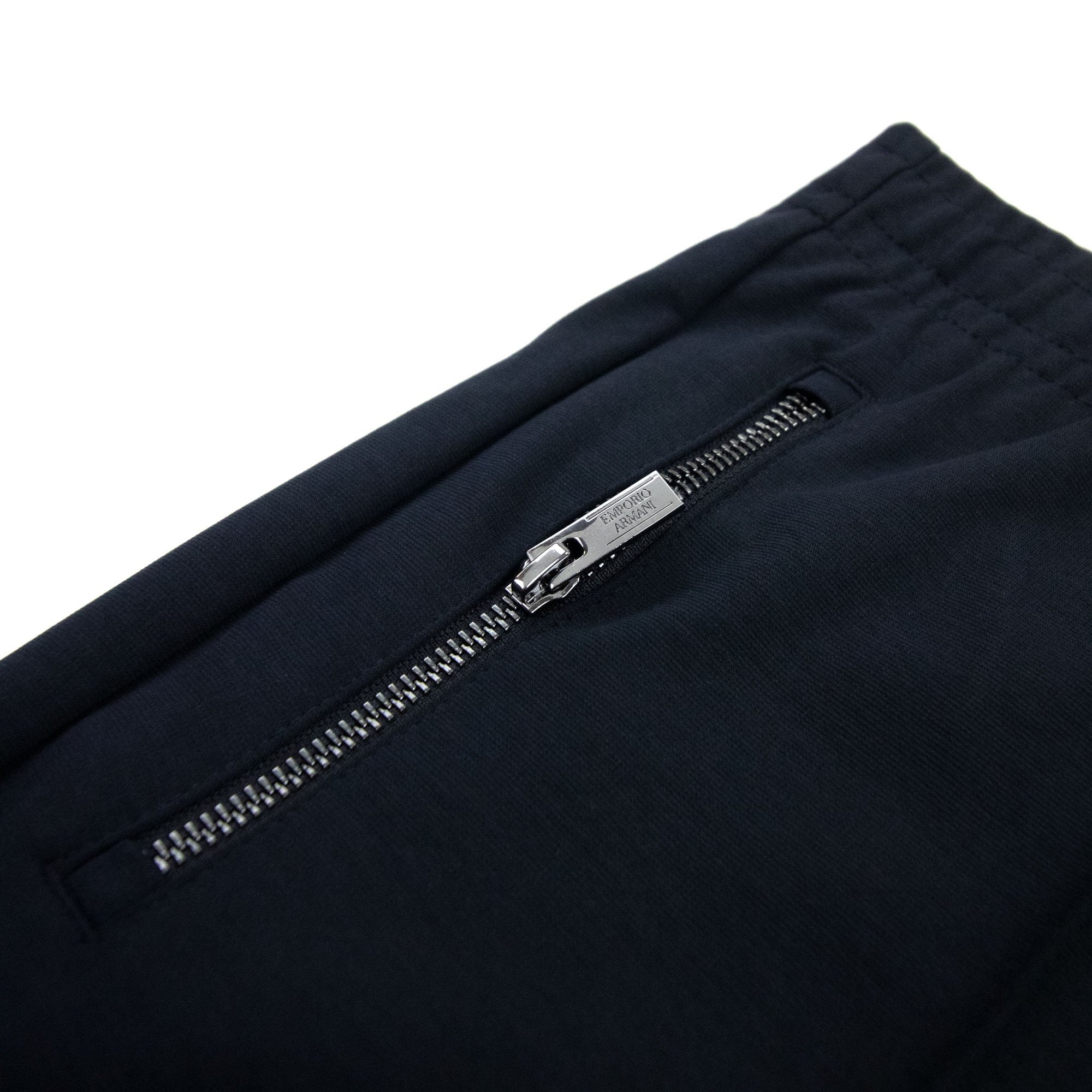 Emporio Armani Ponte Di Roma Fabric Joggers Blue Navy
