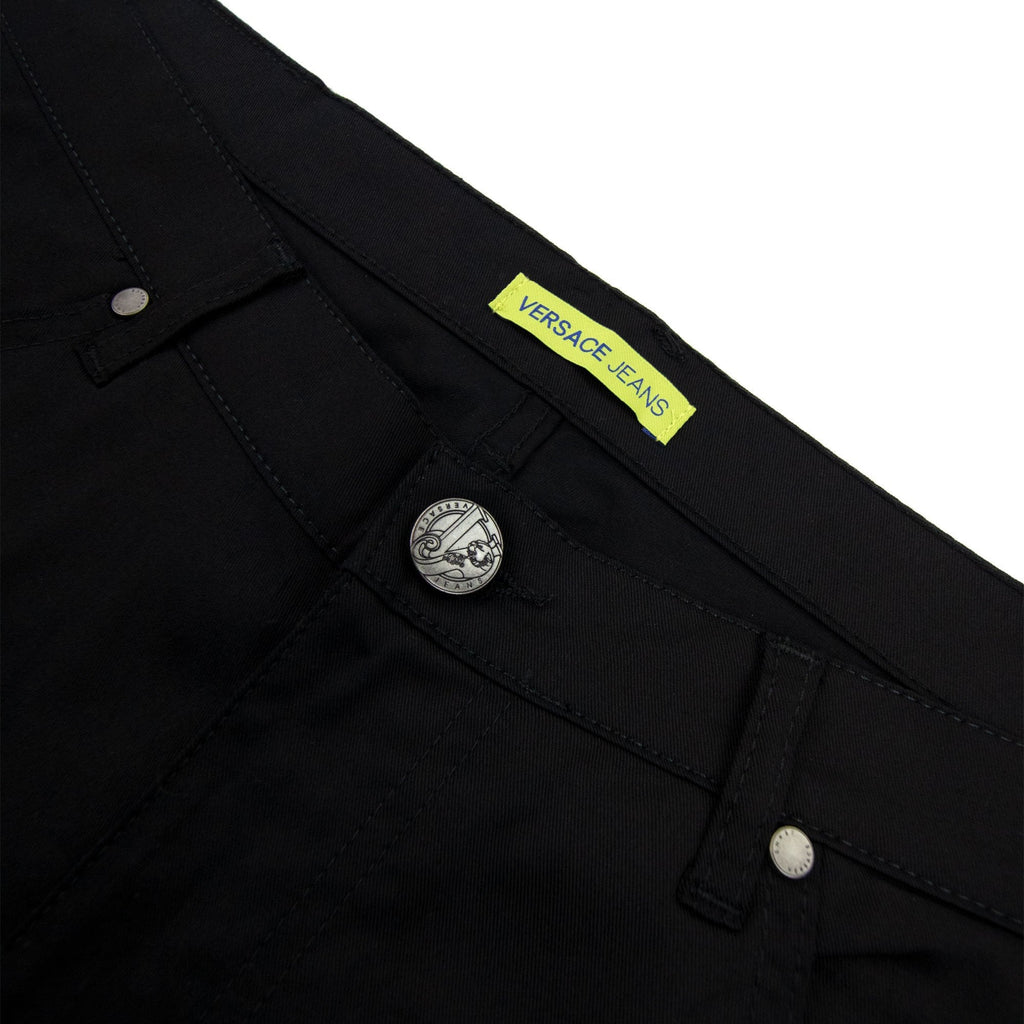 Versace Jeans Pocket Tiger Gabardine Reg Fit Jean Black
