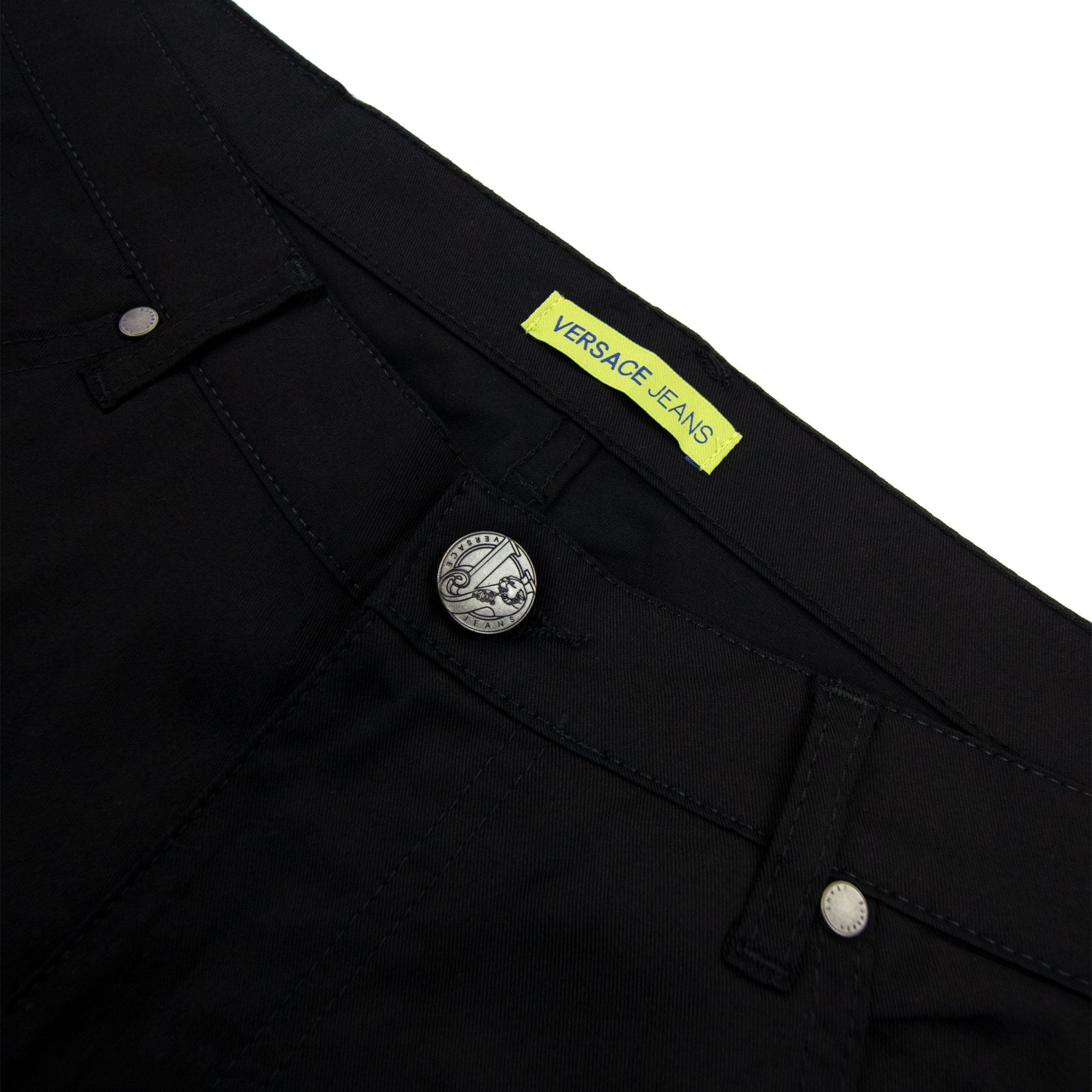 Versace Jeans Pocket Tiger Gabardine Reg Fit Jean Black