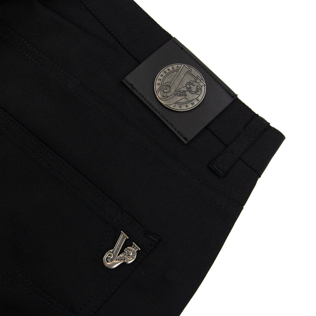 Versace Jeans Pocket Tiger Gabardine Reg Fit Jean Black