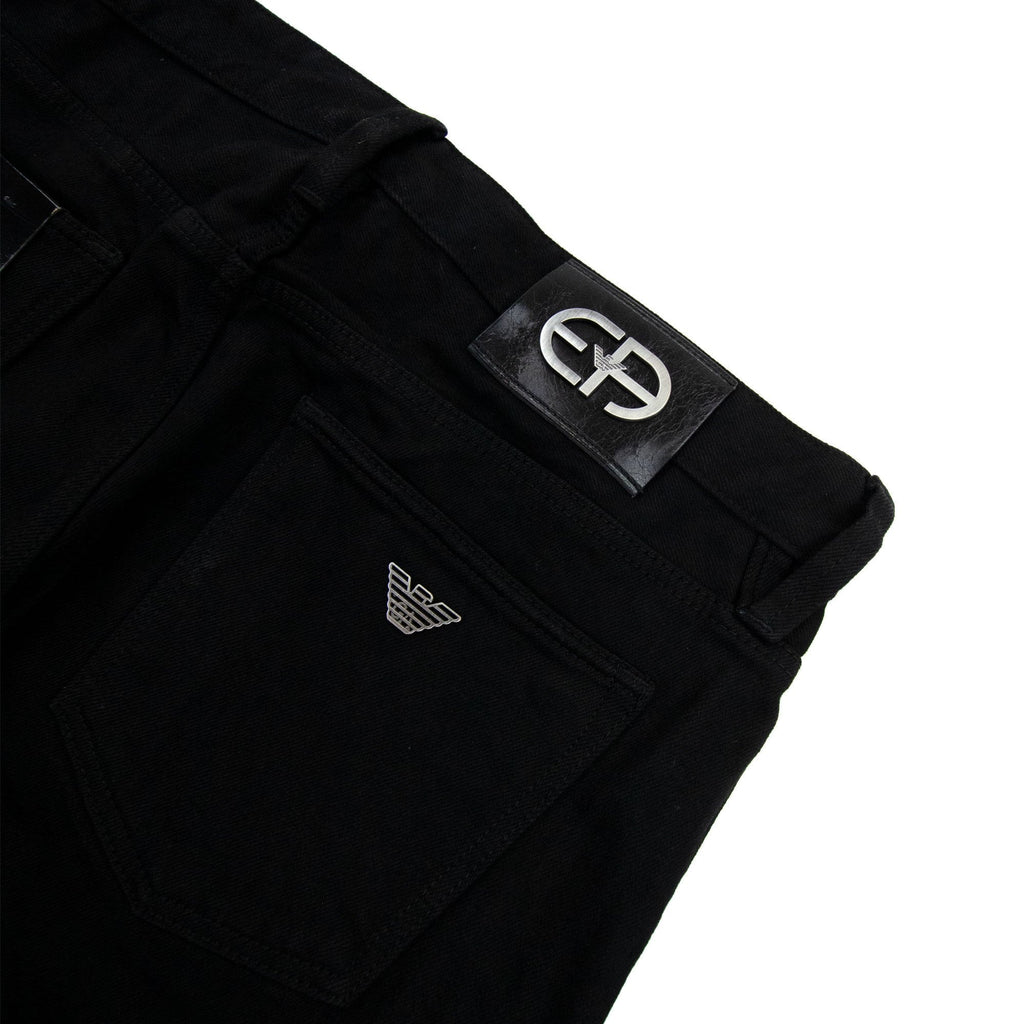 Emporio Armani J75 Slim-fit Selvedge Jeans Denim Nero 0005