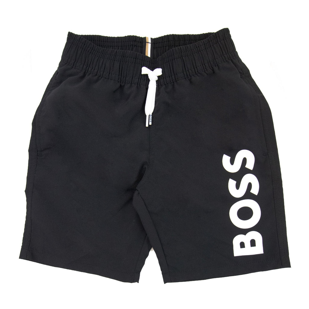 Hugo Boss Kids Infant Logo Swim Shorts Black 09b