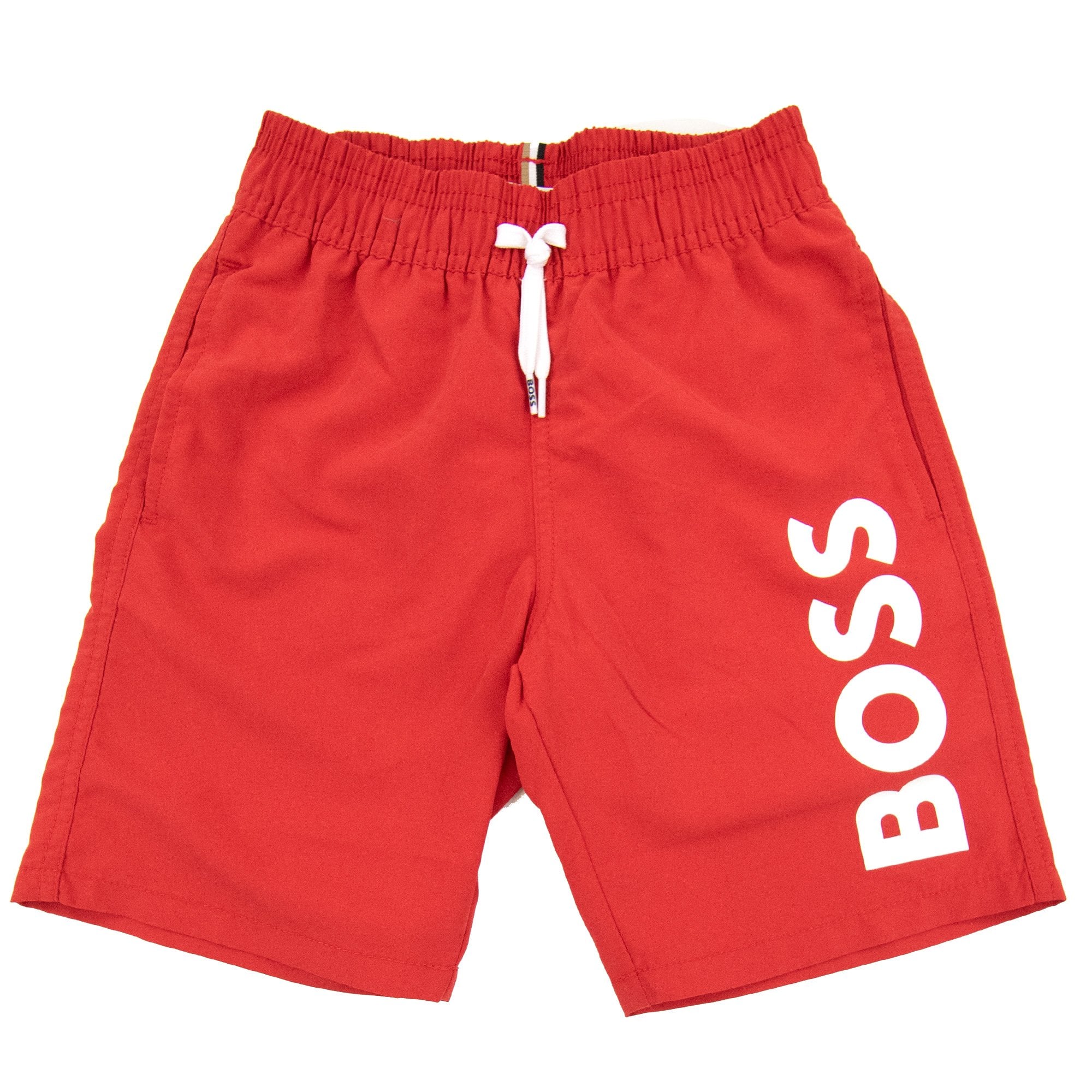 Hugo Boss Kids Infant Logo Swim Shorts Red 991