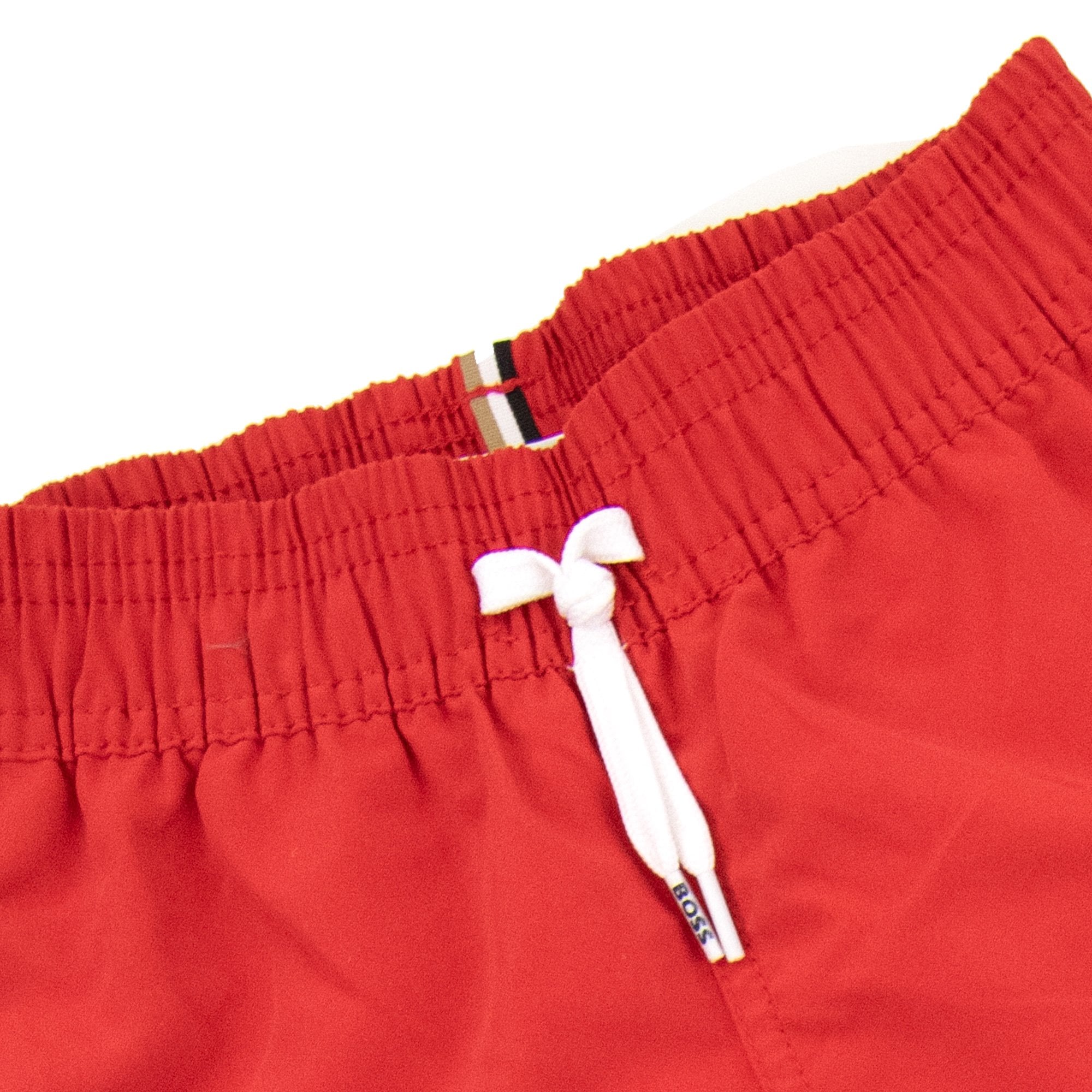 Hugo Boss Kids Infant Logo Swim Shorts Red 991
