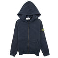 Stone Island Junior Zip Hoody Kids Navy Blue