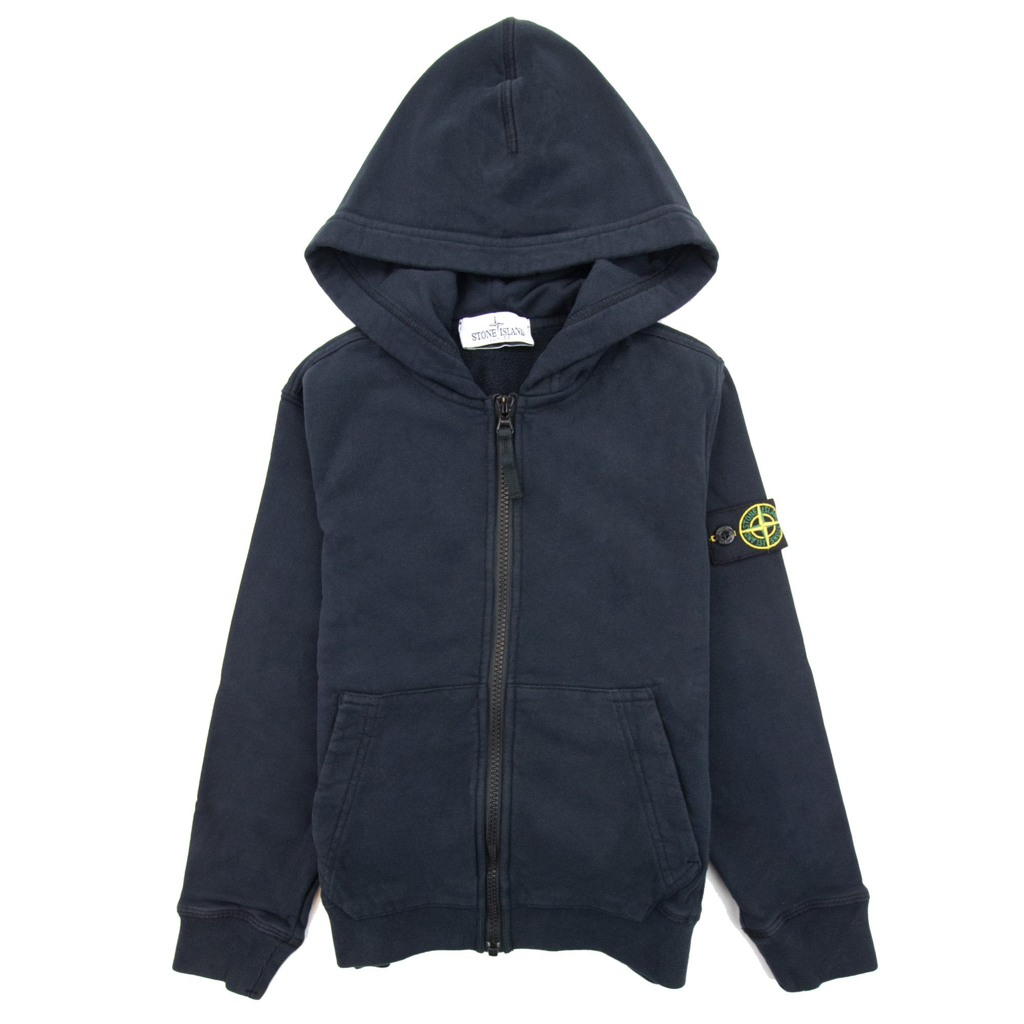Stone Island Junior Zip Hoody Kids Navy Blue