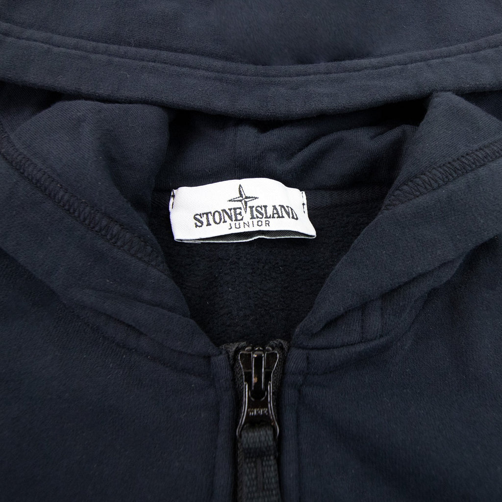 Stone Island Junior Zip Hoody Kids Navy Blue