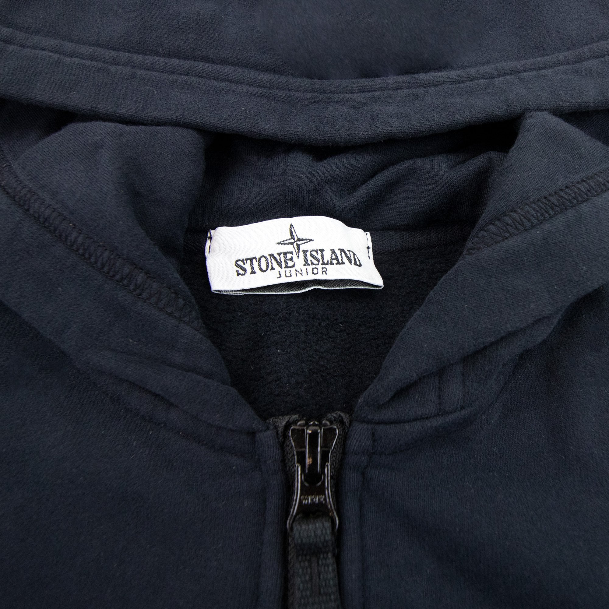Stone Island Junior Zip Hoody Kids Navy Blue
