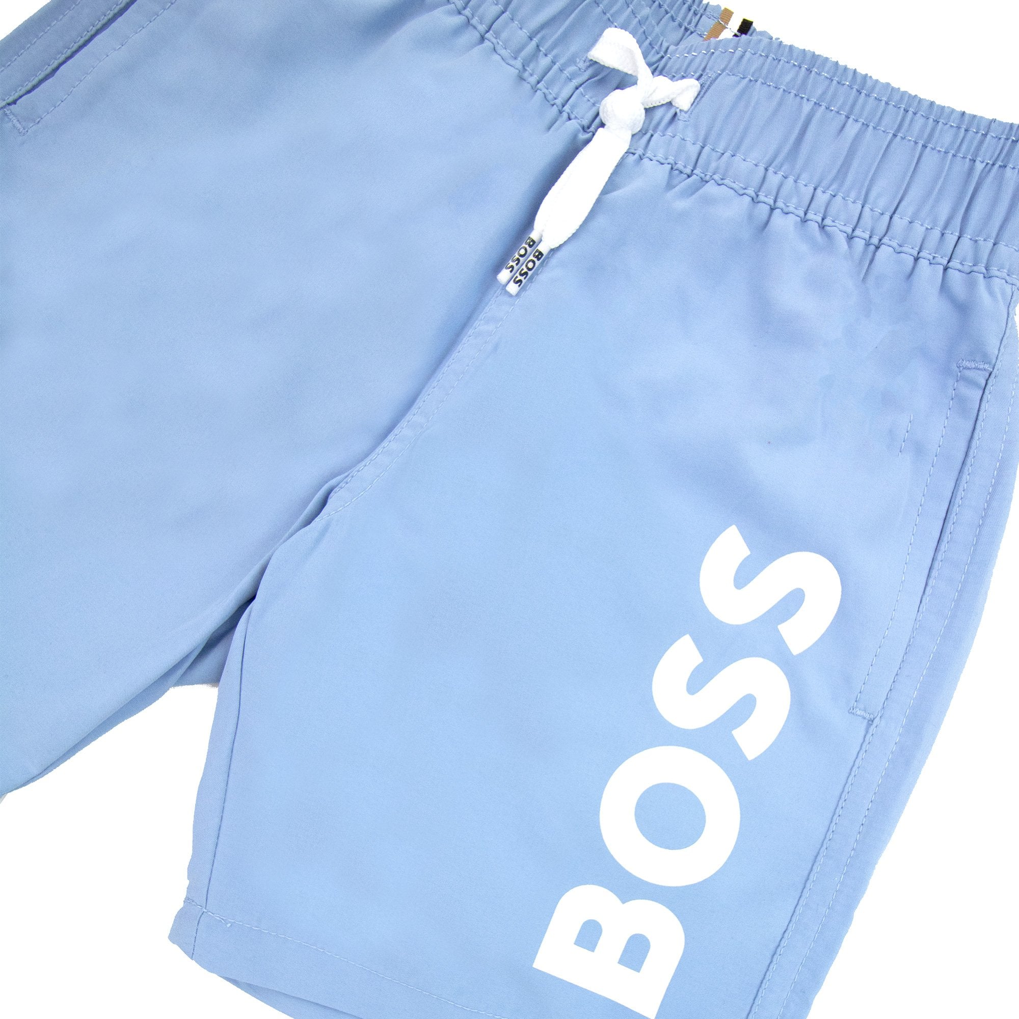 Hugo Boss Kids Infant Logo Swim Shorts Pale Blue 77a