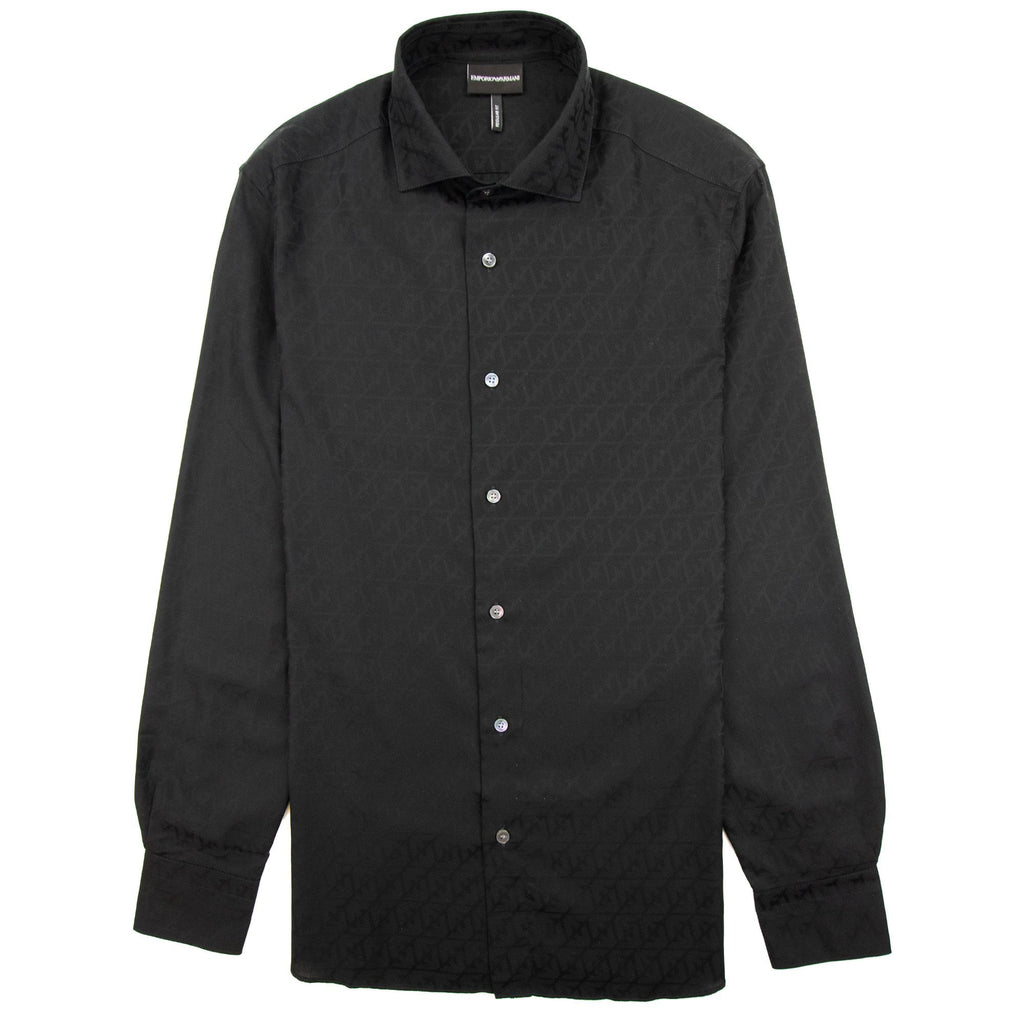 Emporio Armani Emporio All Over Jacquard Shirt Nero