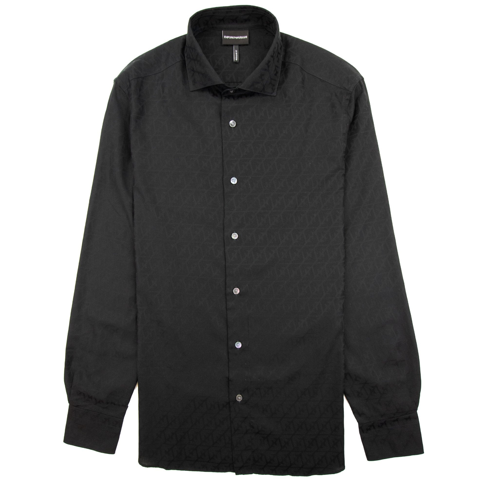 Emporio Armani Emporio All Over Jacquard Shirt Nero