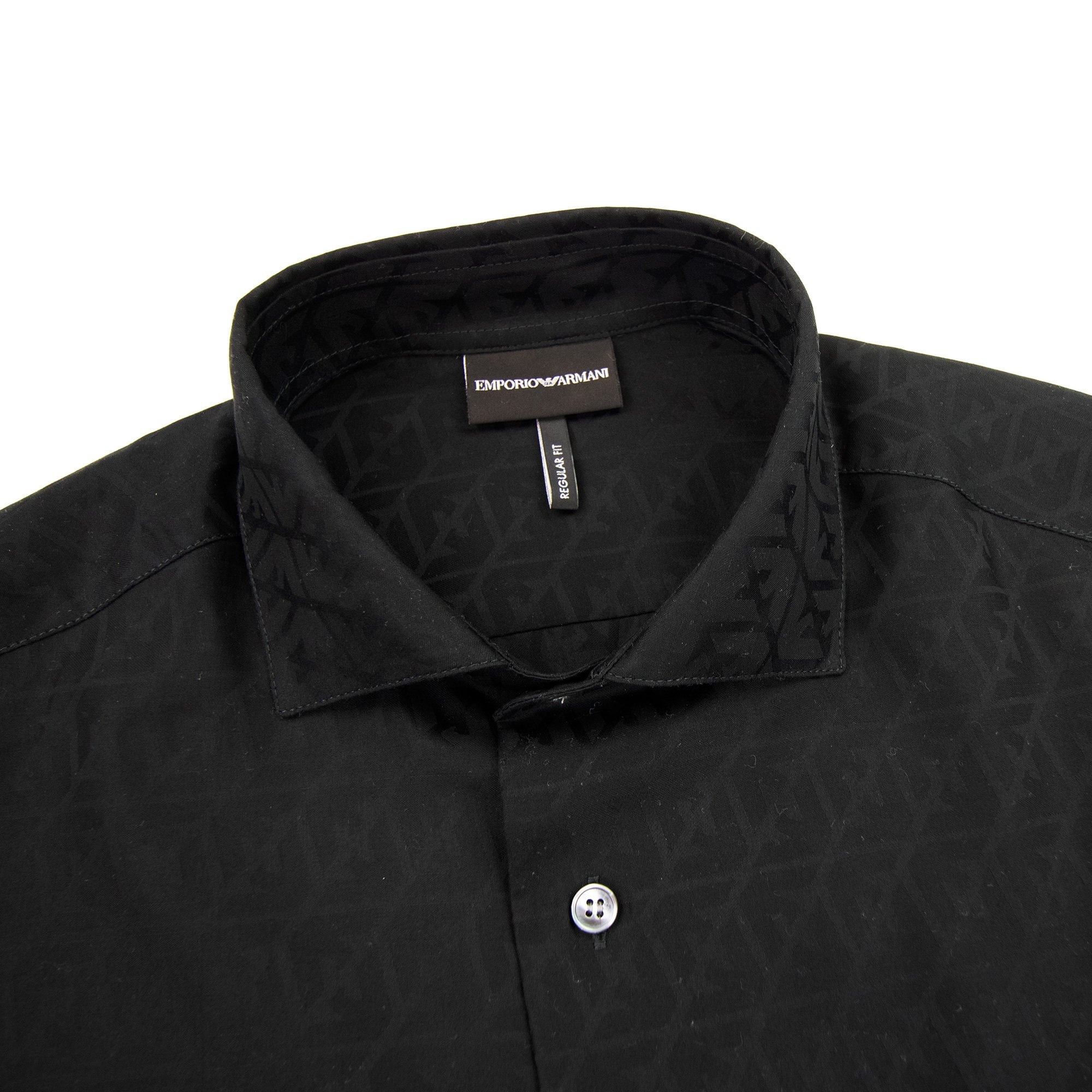 Emporio Armani Emporio All Over Jacquard Shirt Nero