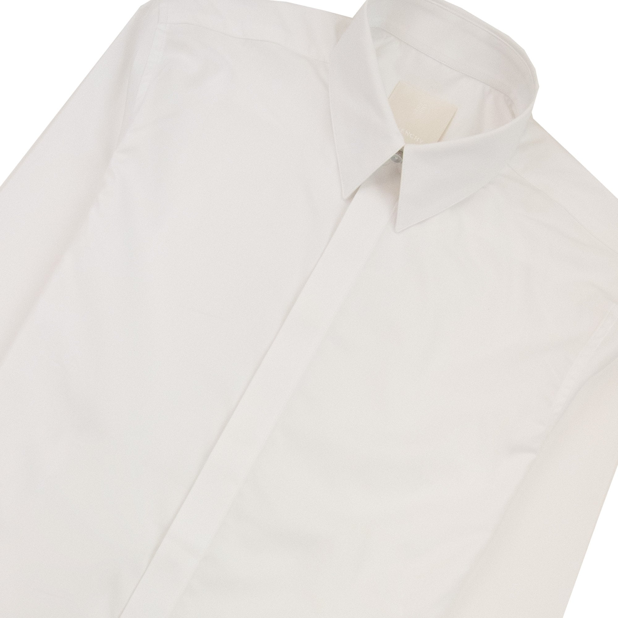 Givenchy Shirt In 4g Embroidered Poplin White 100
