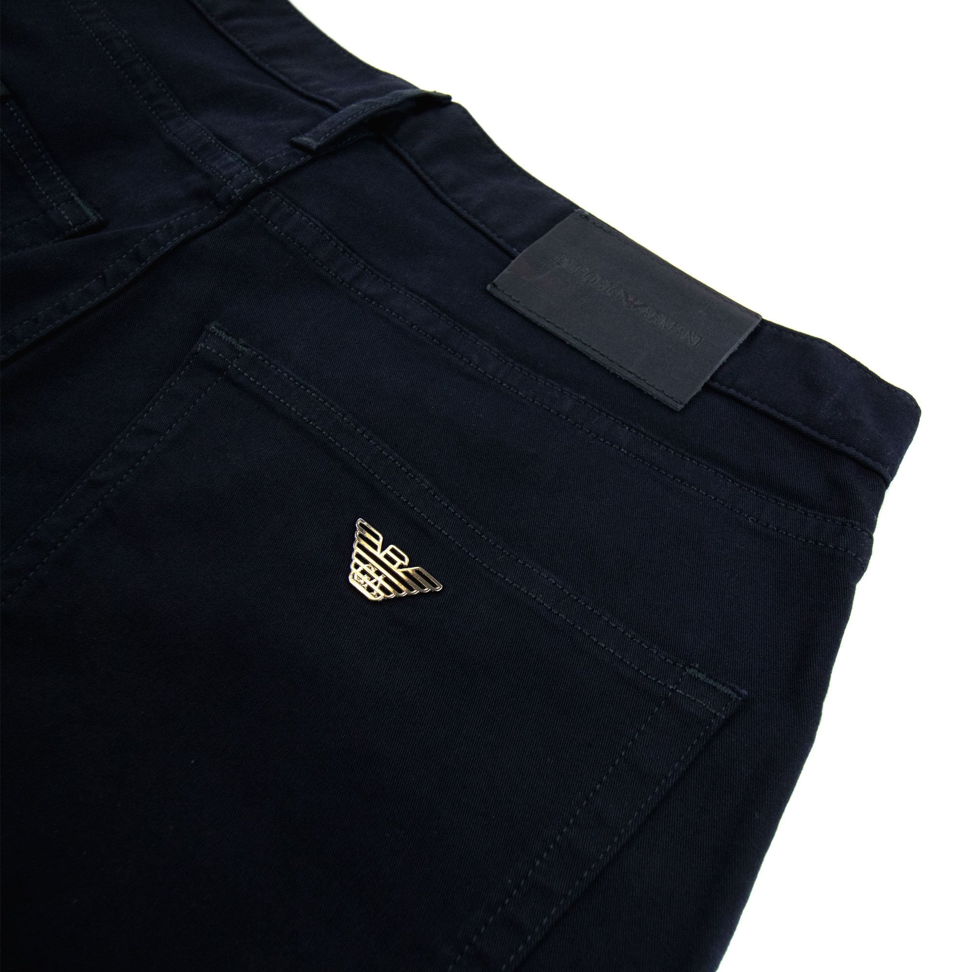 Emporio Armani J45 Regular Fit Stretch Gabardine Jean Blue/navy 920