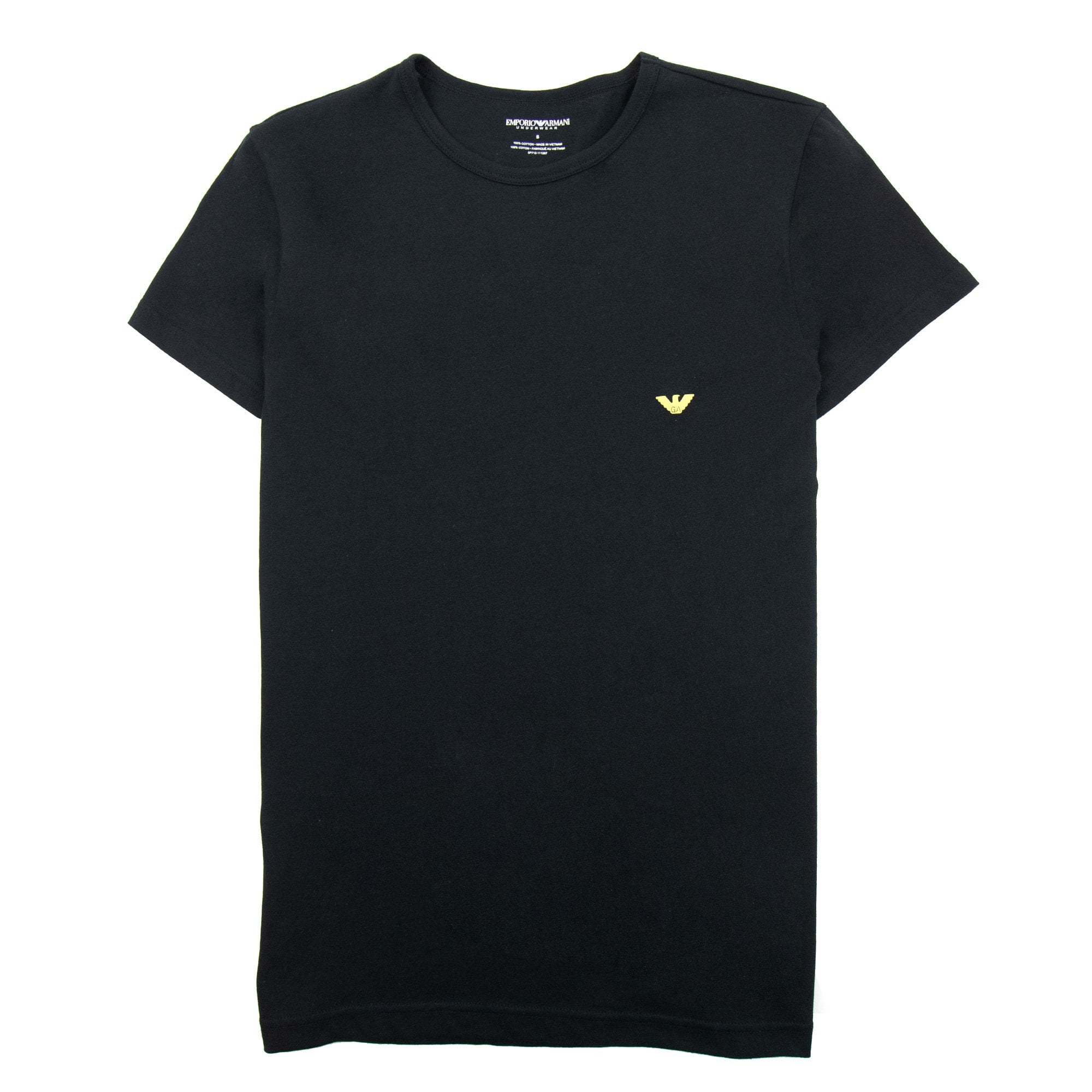 Emporio Armani Underwear Chest Logo Tee Black