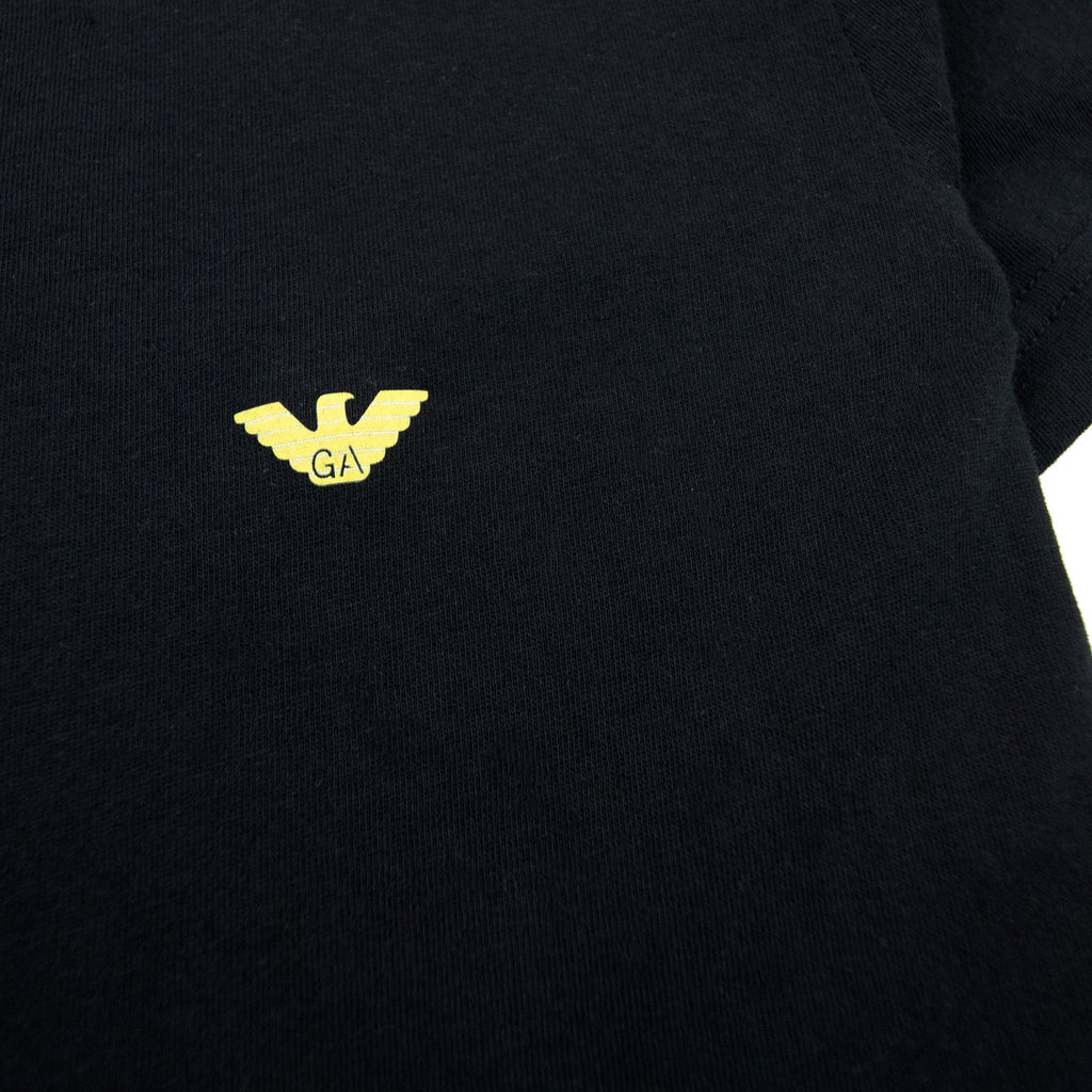 Emporio Armani Underwear Chest Logo Tee Black