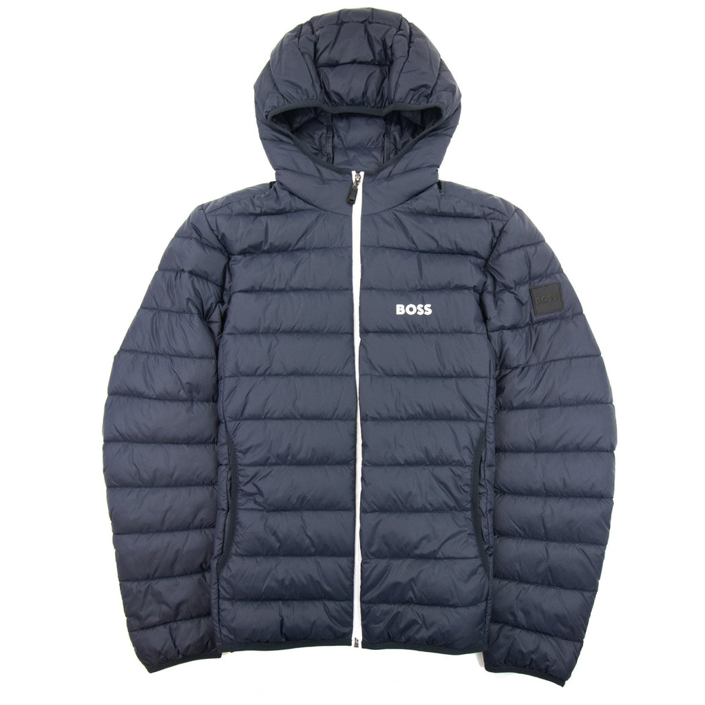 Hugo Boss J_thor Branded Trims Puffer Jacket Navy 402