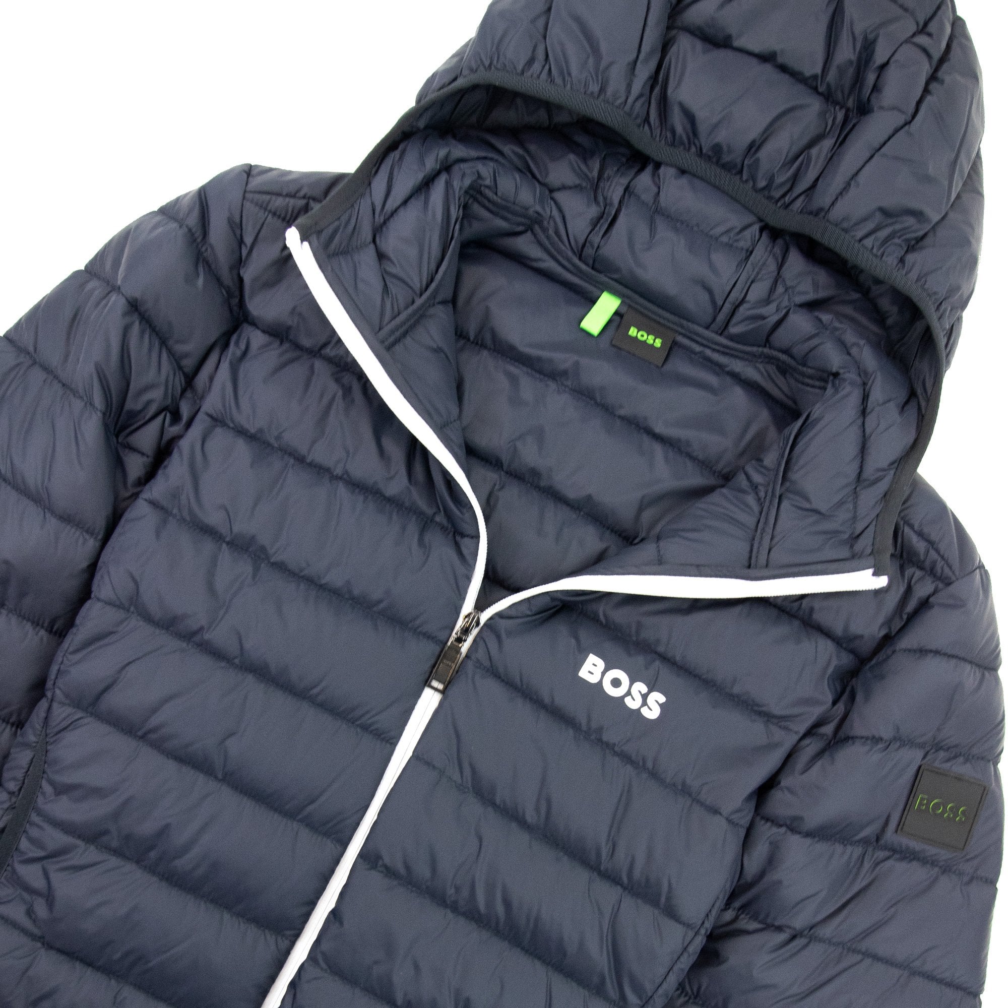 Hugo Boss J_thor Branded Trims Puffer Jacket Navy 402