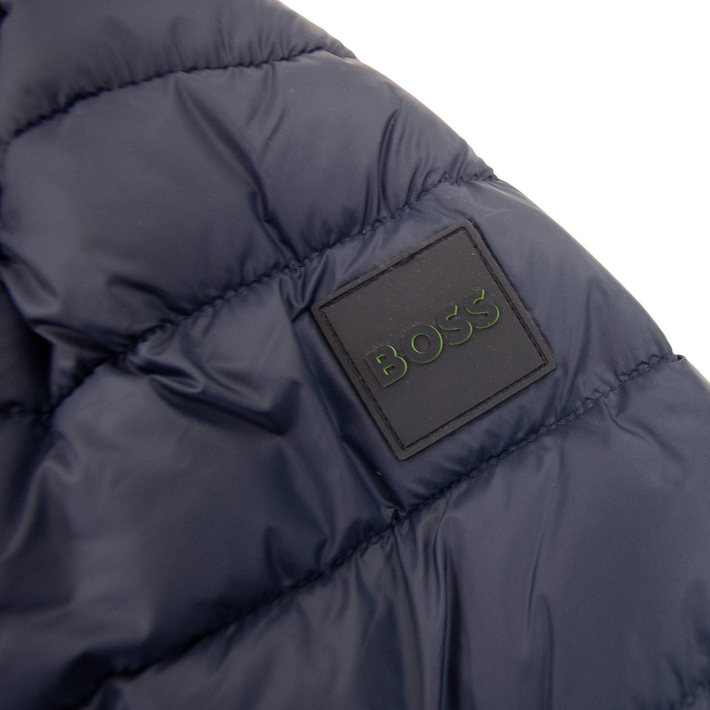 Hugo Boss J_thor Branded Trims Puffer Jacket Navy 402