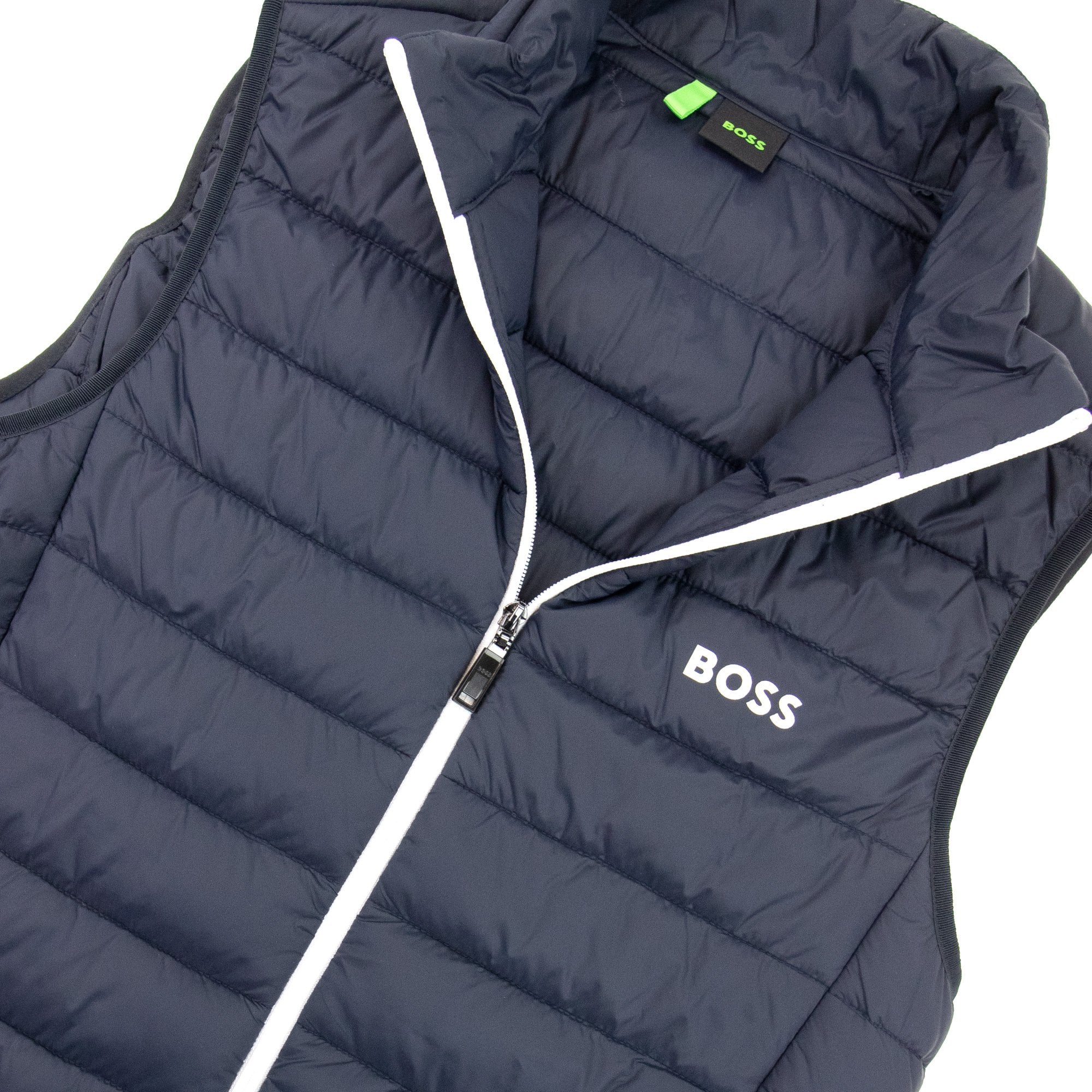 Hugo Boss V Thor Logo Detail Water Repellent Gilet Navy 402