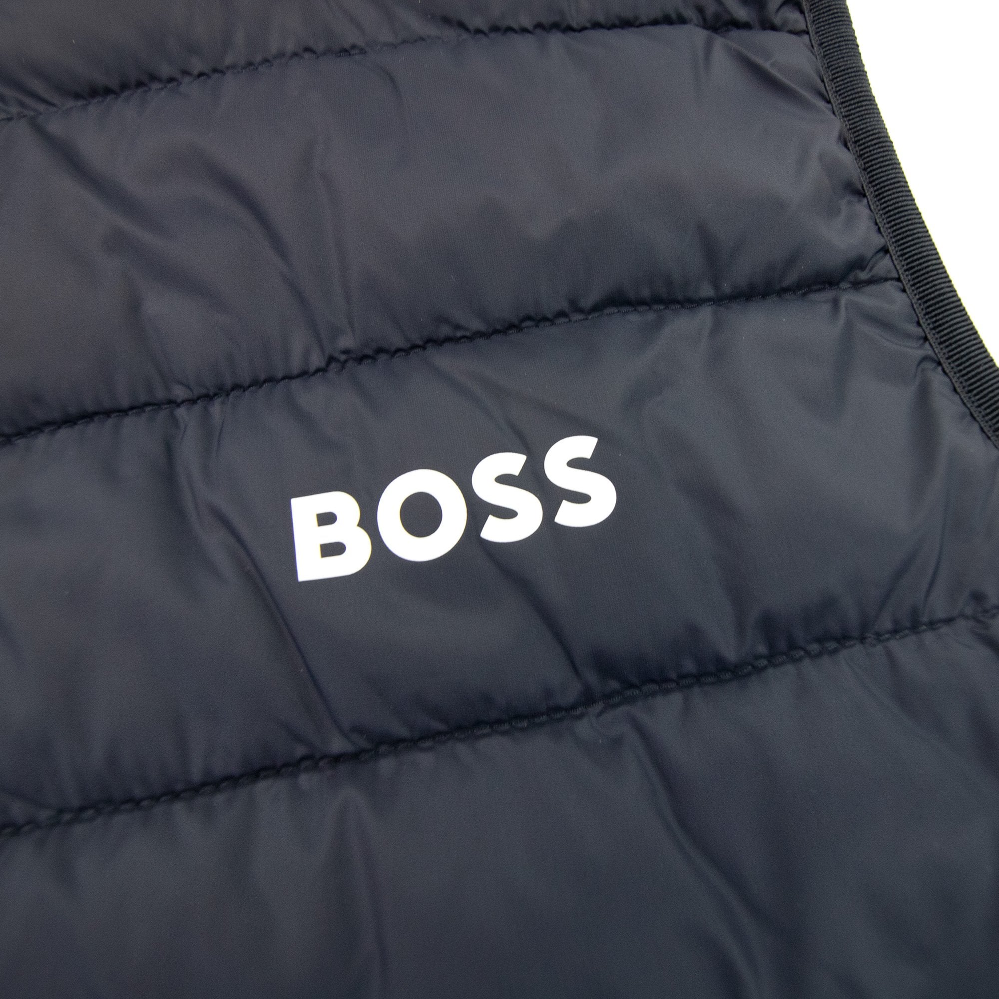 Hugo Boss V Thor Logo Detail Water Repellent Gilet Navy 402