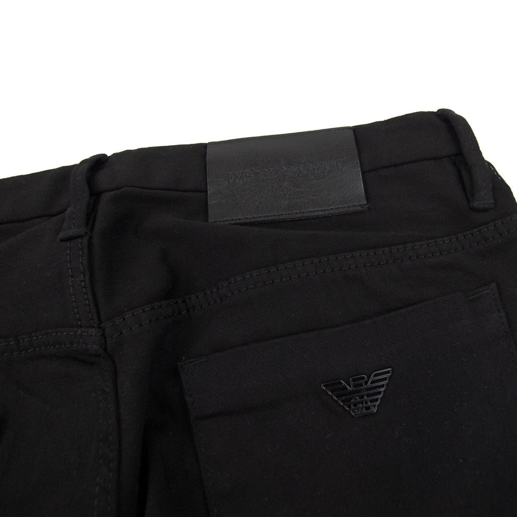 Emporio Armani J11 Extra Slim-fit Extra-comfort Denim Jeans Black
