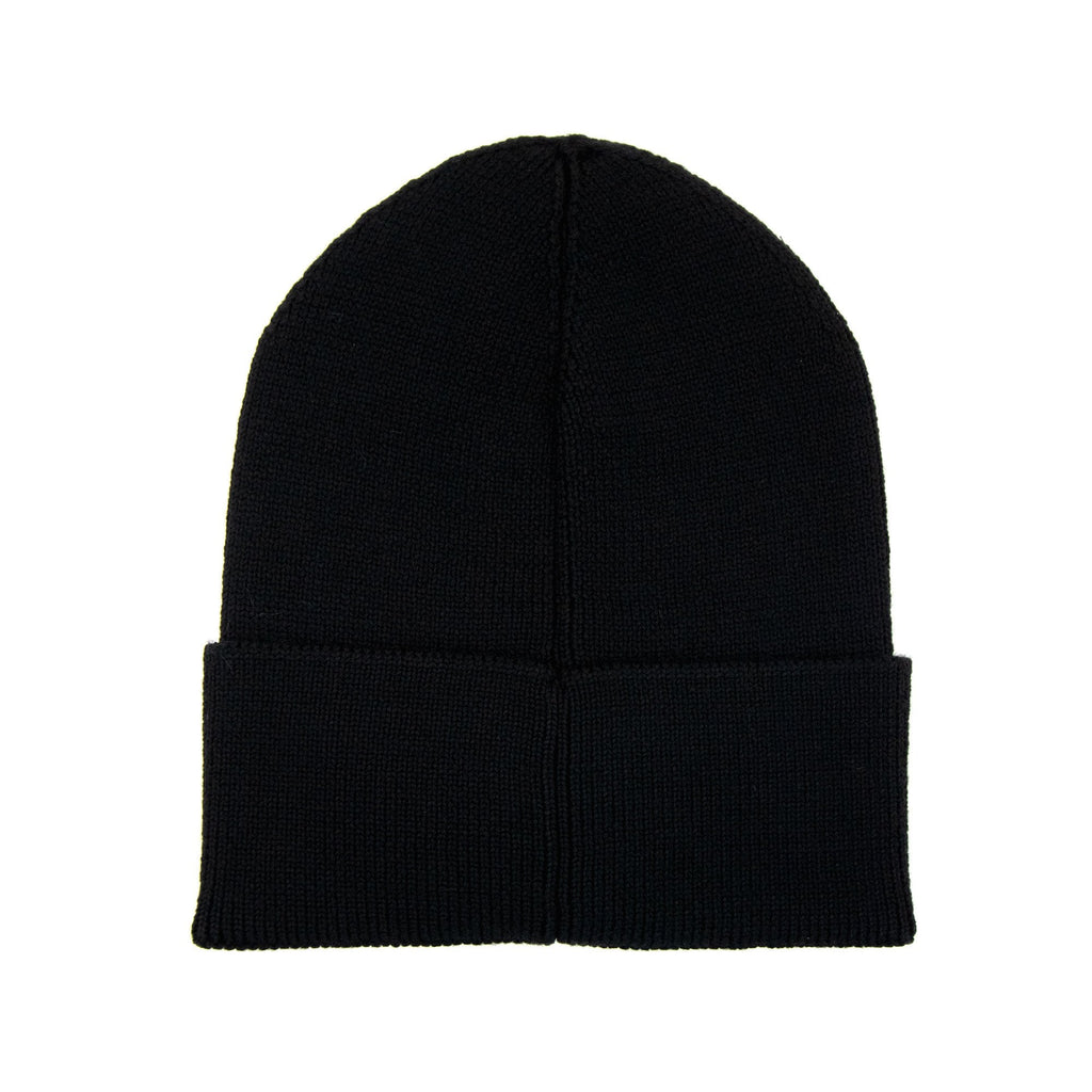 Hugo Boss Furio Ribbed Logo Badge Beanie Black 001