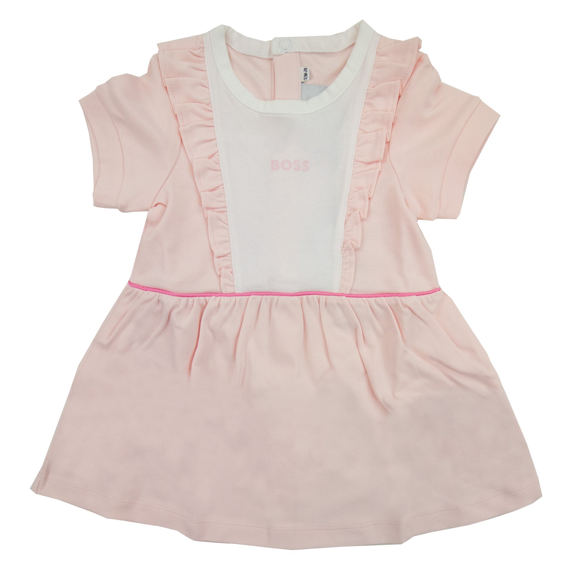 Hugo Boss Kids Baby Girl Frill Dress Pink 44l
