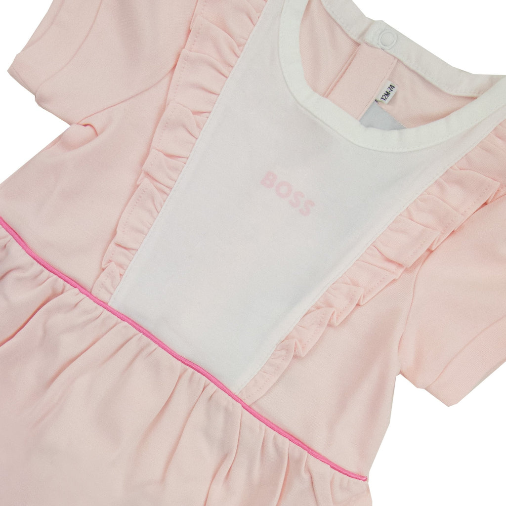 Hugo Boss Kids Baby Girl Frill Dress Pink 44l