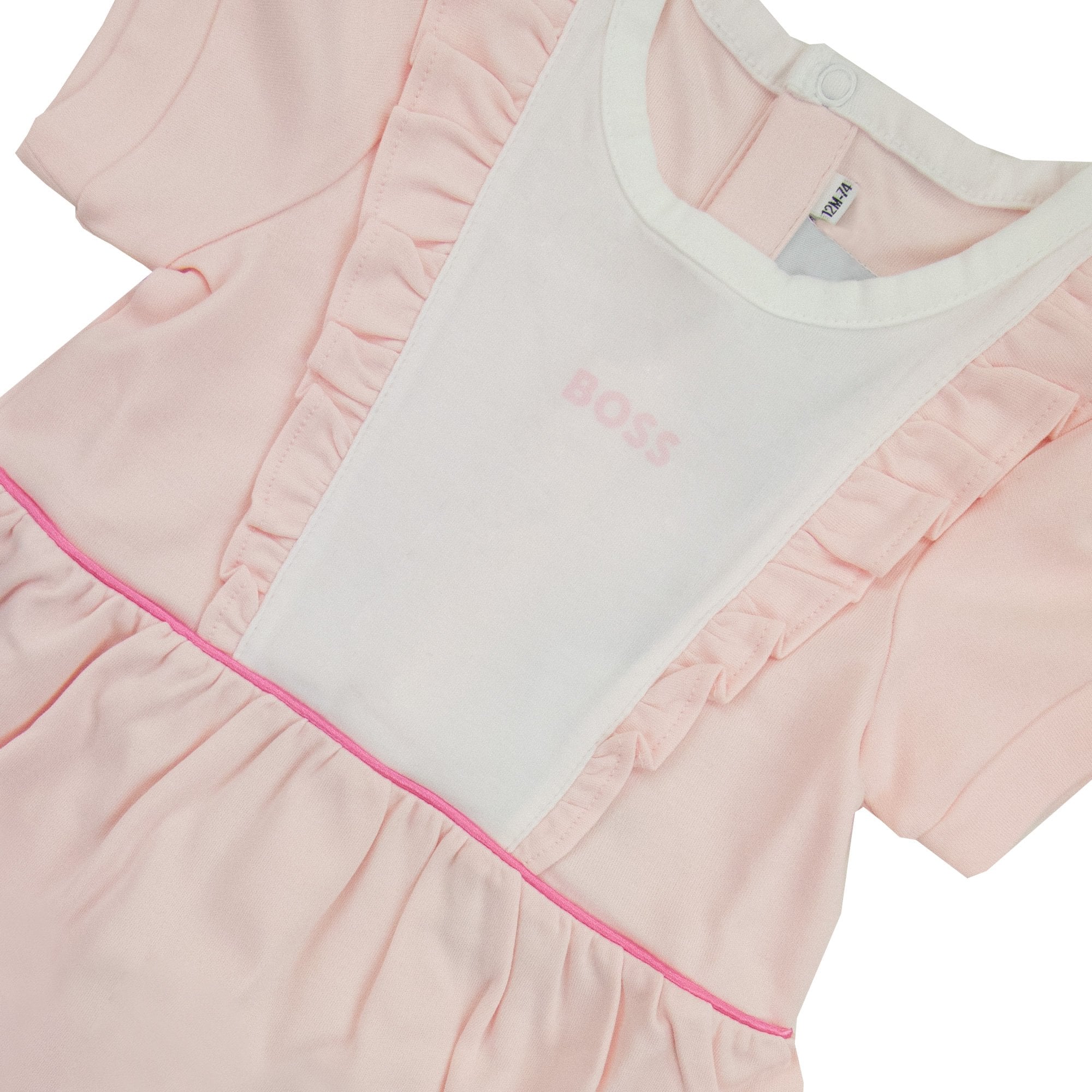 Hugo Boss Kids Baby Girl Frill Dress Pink 44l
