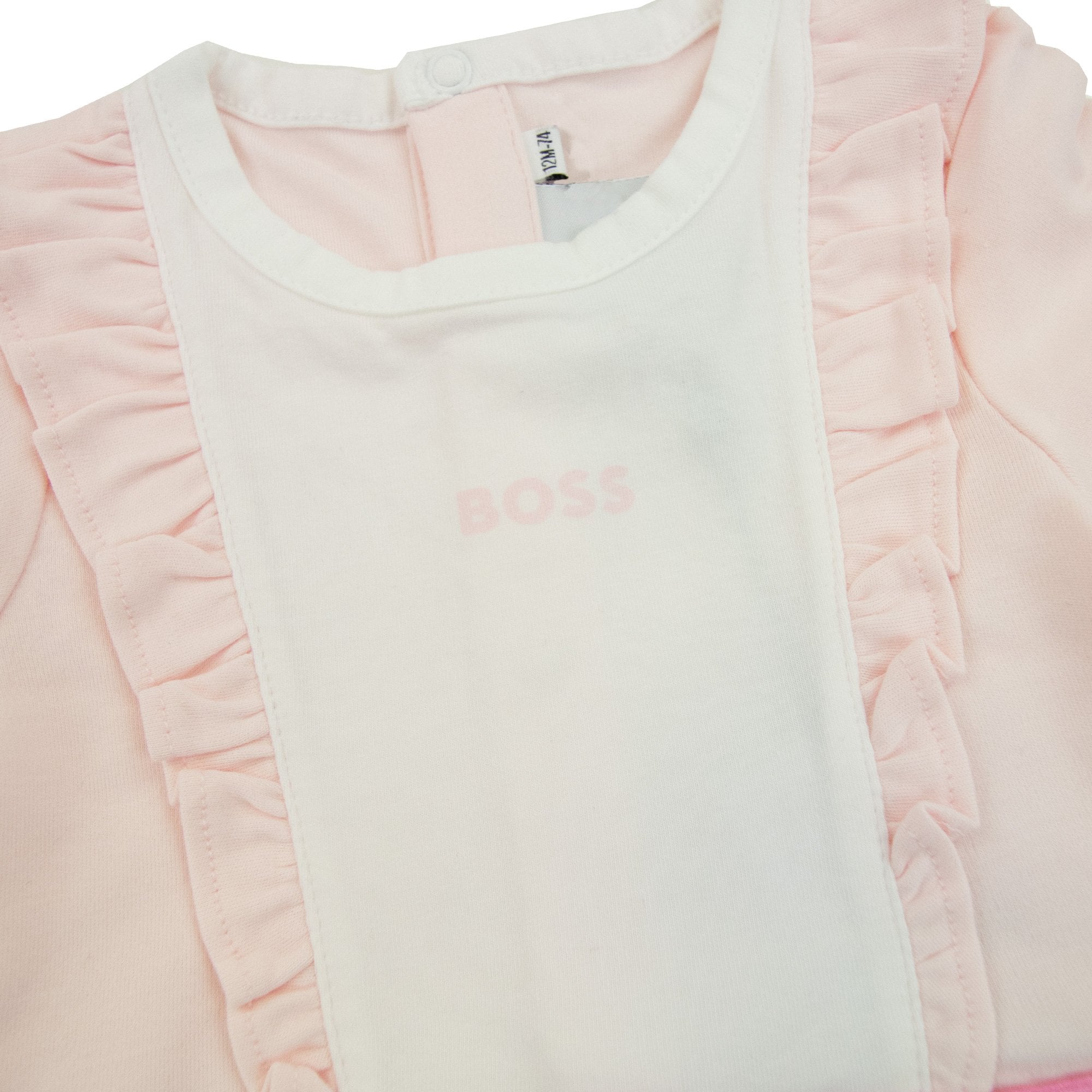 Hugo Boss Kids Baby Girl Frill Dress Pink 44l