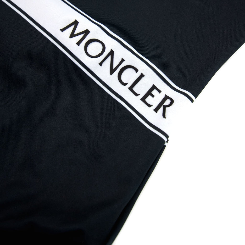 Moncler Junior Logo Bagno Girl Swim Costume Black