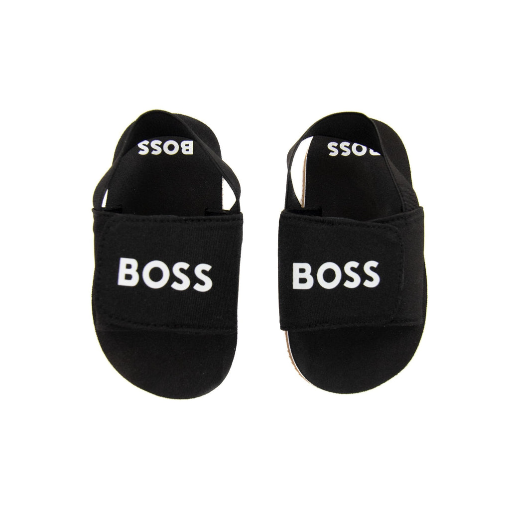 Hugo Boss Kids Logo Strap Detailing Slider Black 09b