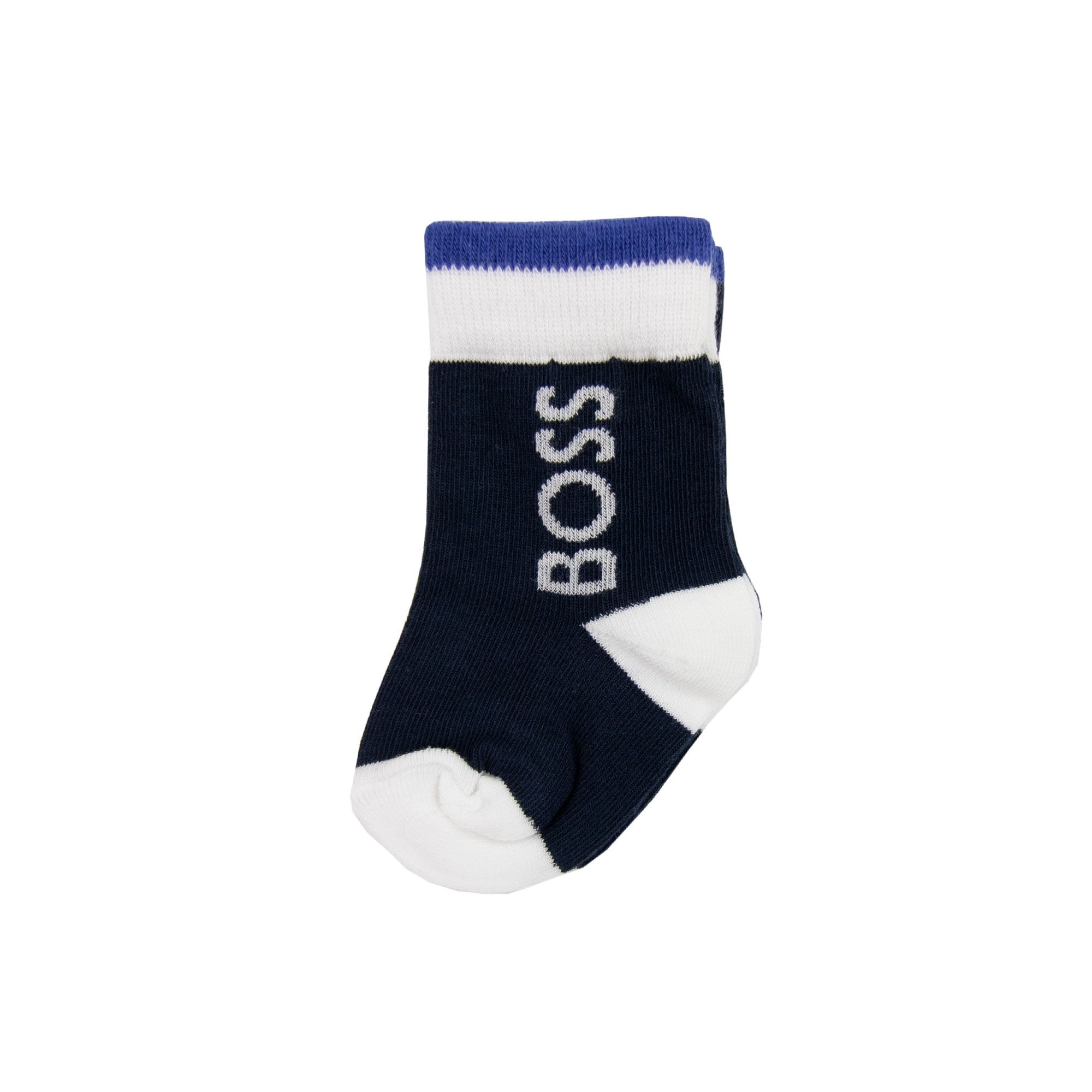 Hugo Boss Kids 2pack Logo Socks Navy 849