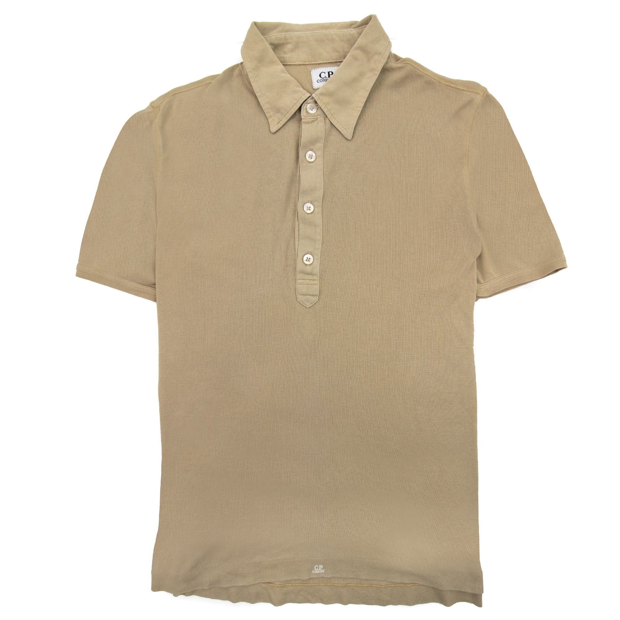 Cp Company Logo S/s Polo Camel