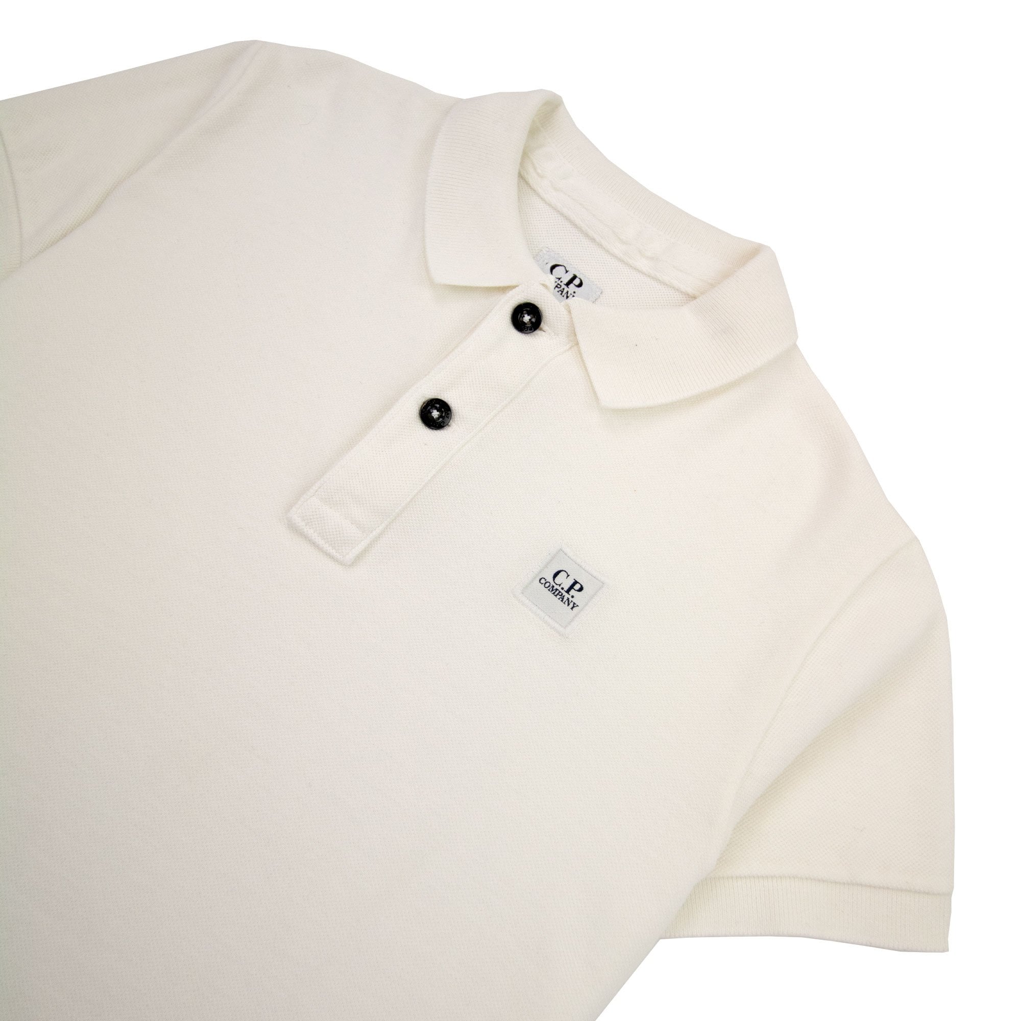 Cp Company Undersixteen Logo S/s Polo Shirt White 112