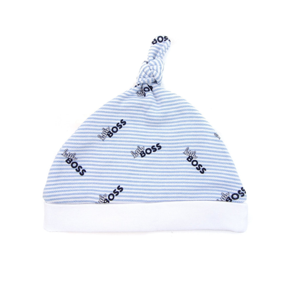 Hugo Boss Kids All Over Logo Sleep Suit Pale Blue 77a