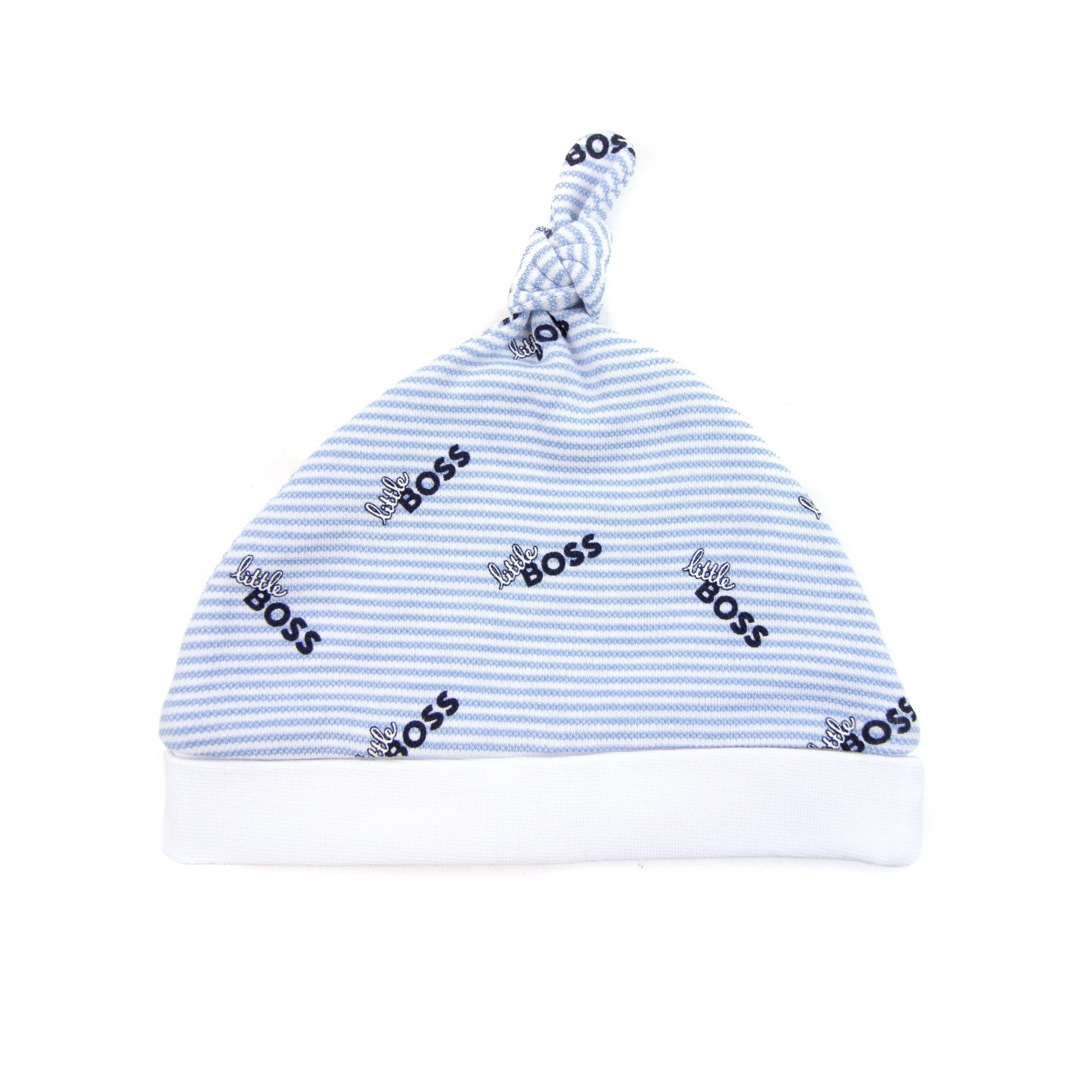 Hugo Boss Kids All Over Logo Sleep Suit Pale Blue 77a