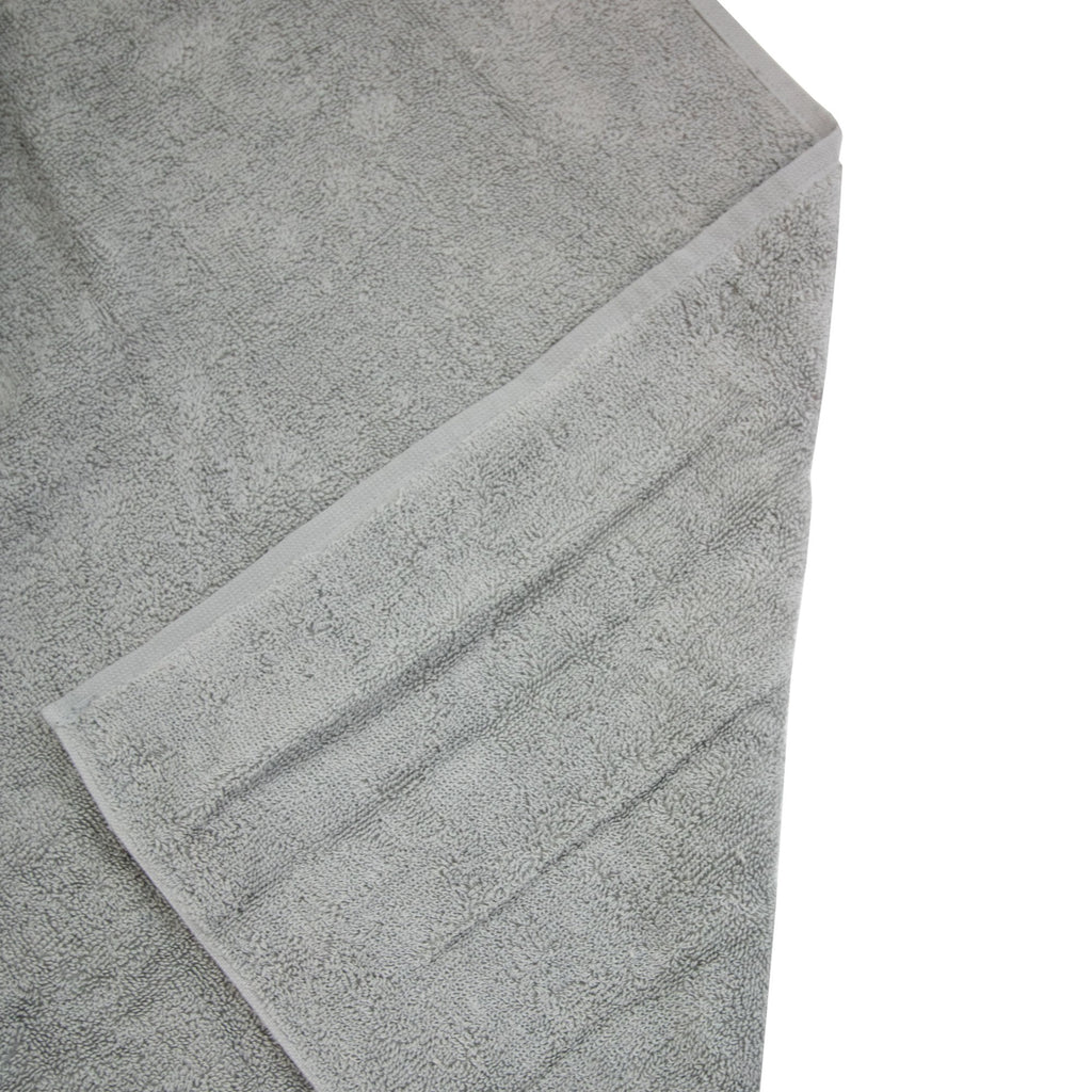 Emporio Armani Logo Cotton Beach Towel Grey
