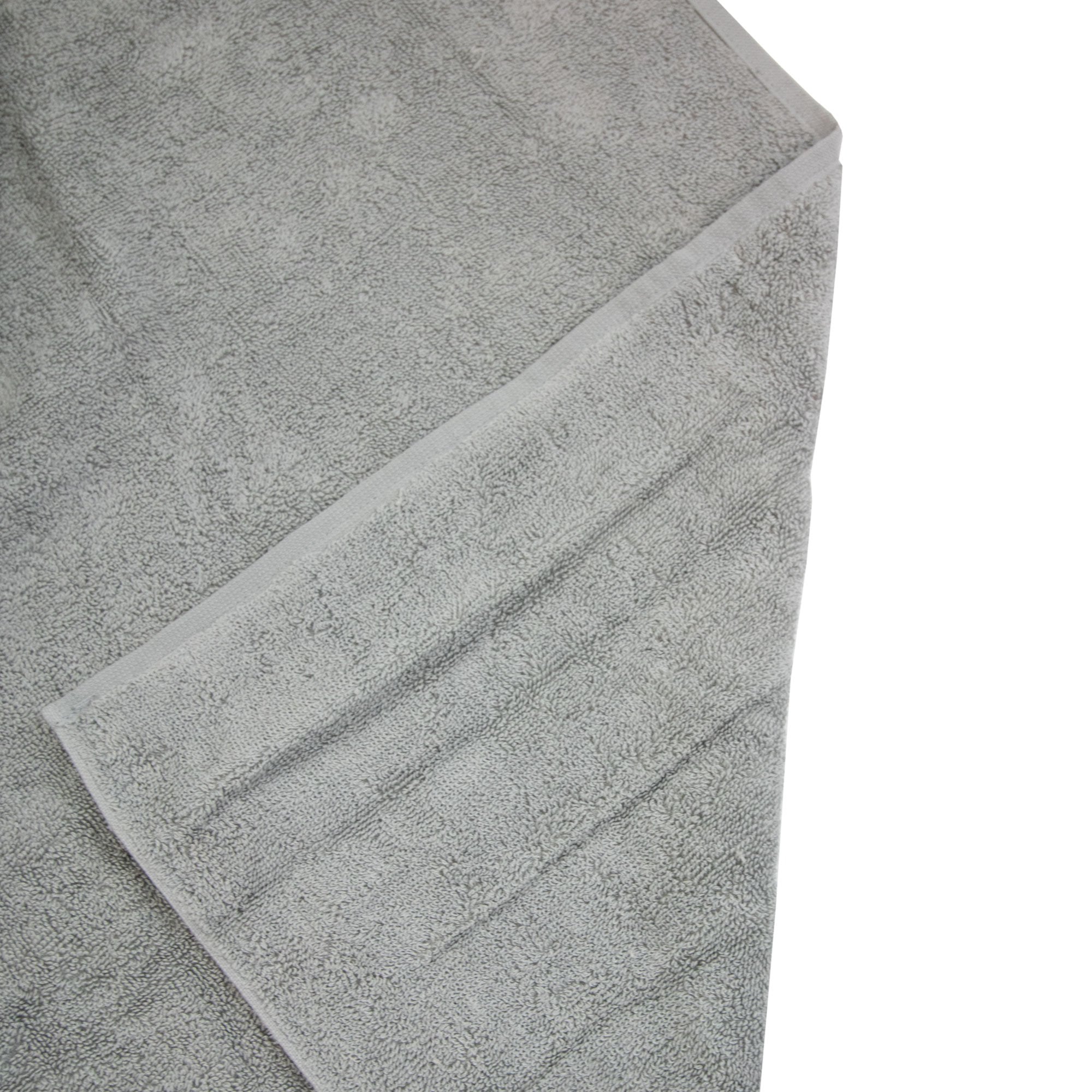 Emporio Armani Logo Cotton Beach Towel Grey