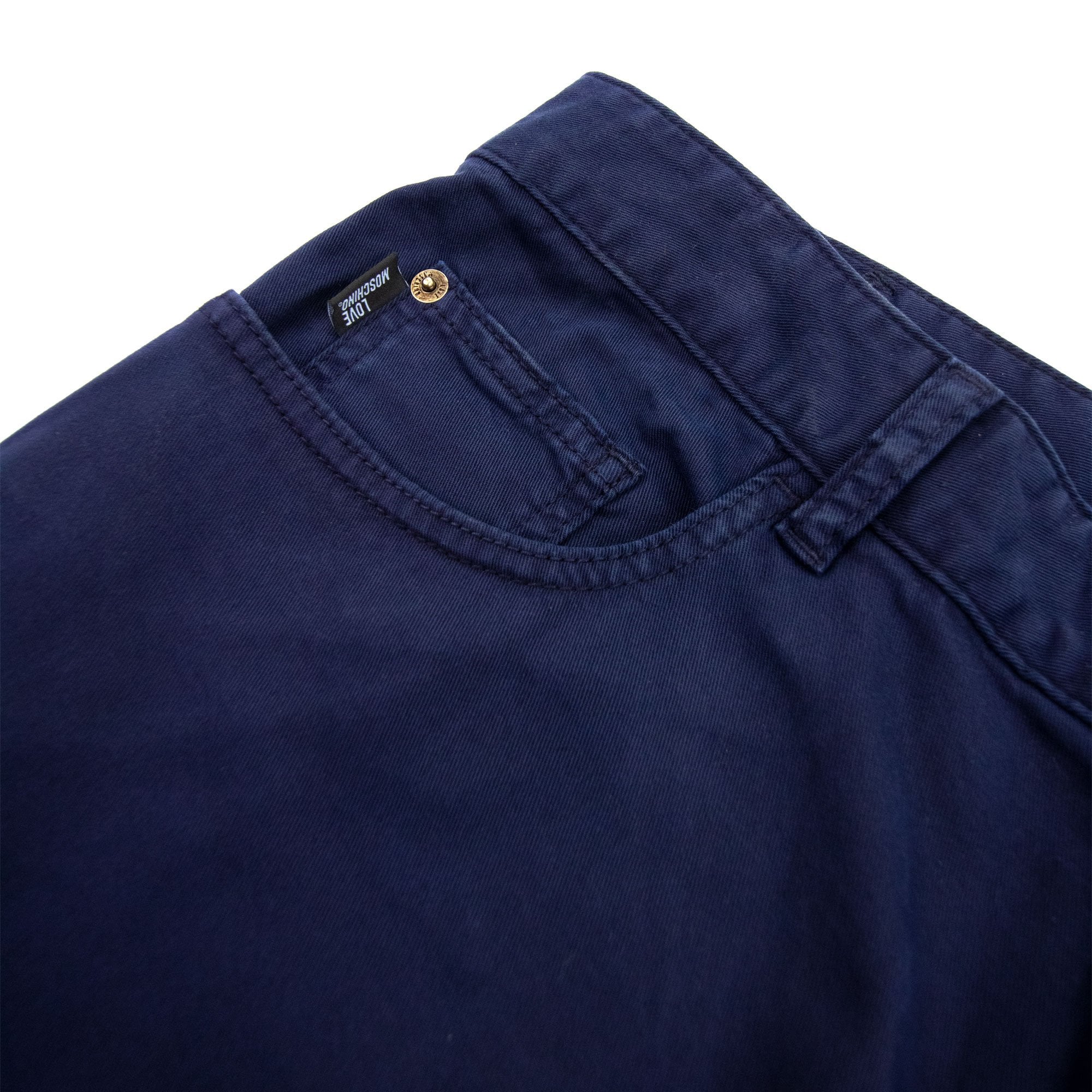 Love Moschino Gold Peace 5 Pocket Jeans Navy