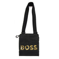 Hugo Boss Holiday Mettalic Logo Enveloped Bag Black 001