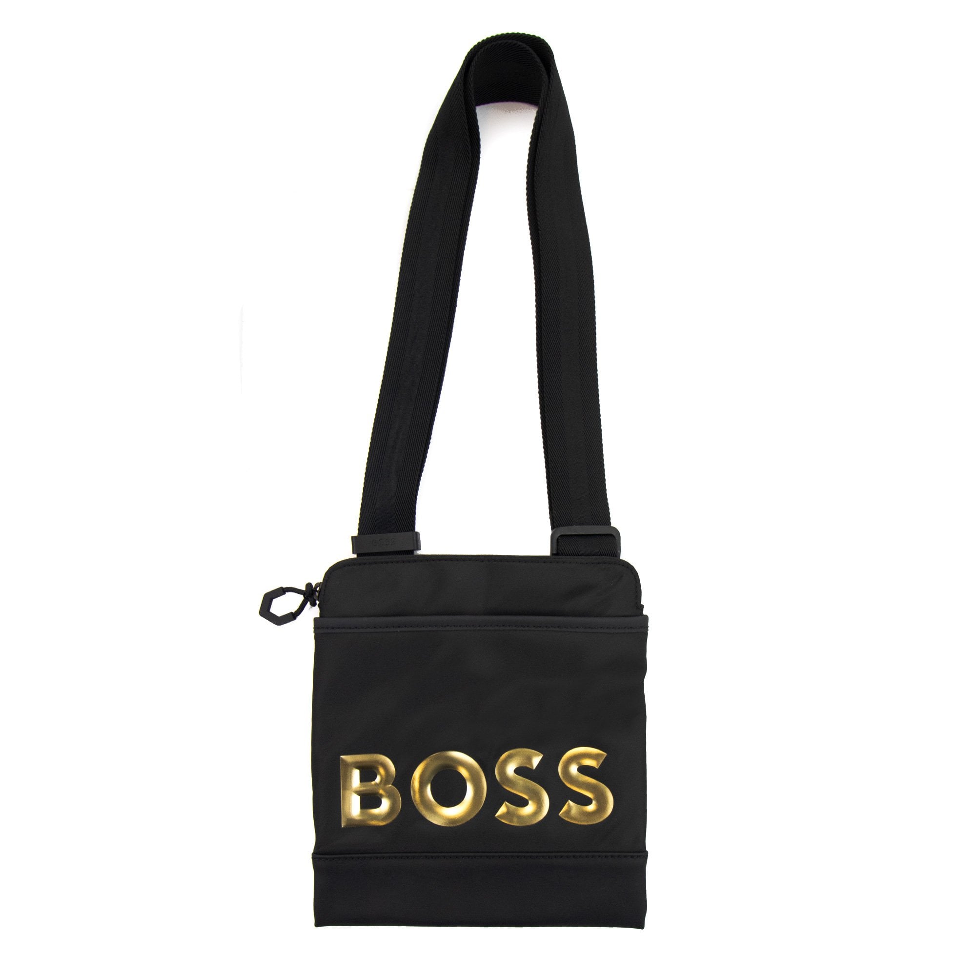 Hugo Boss Holiday Mettalic Logo Enveloped Bag Black 001