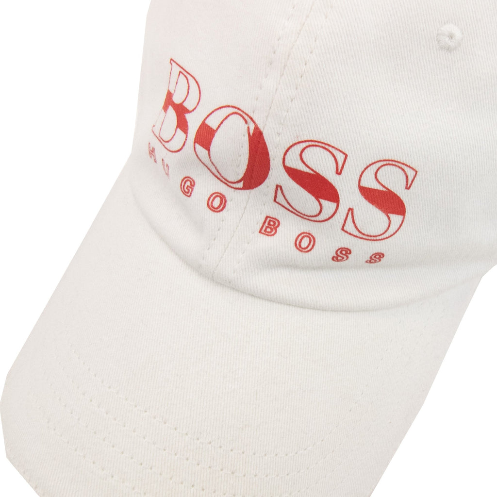 Hugo Boss Kids Logo Baseball Cap White