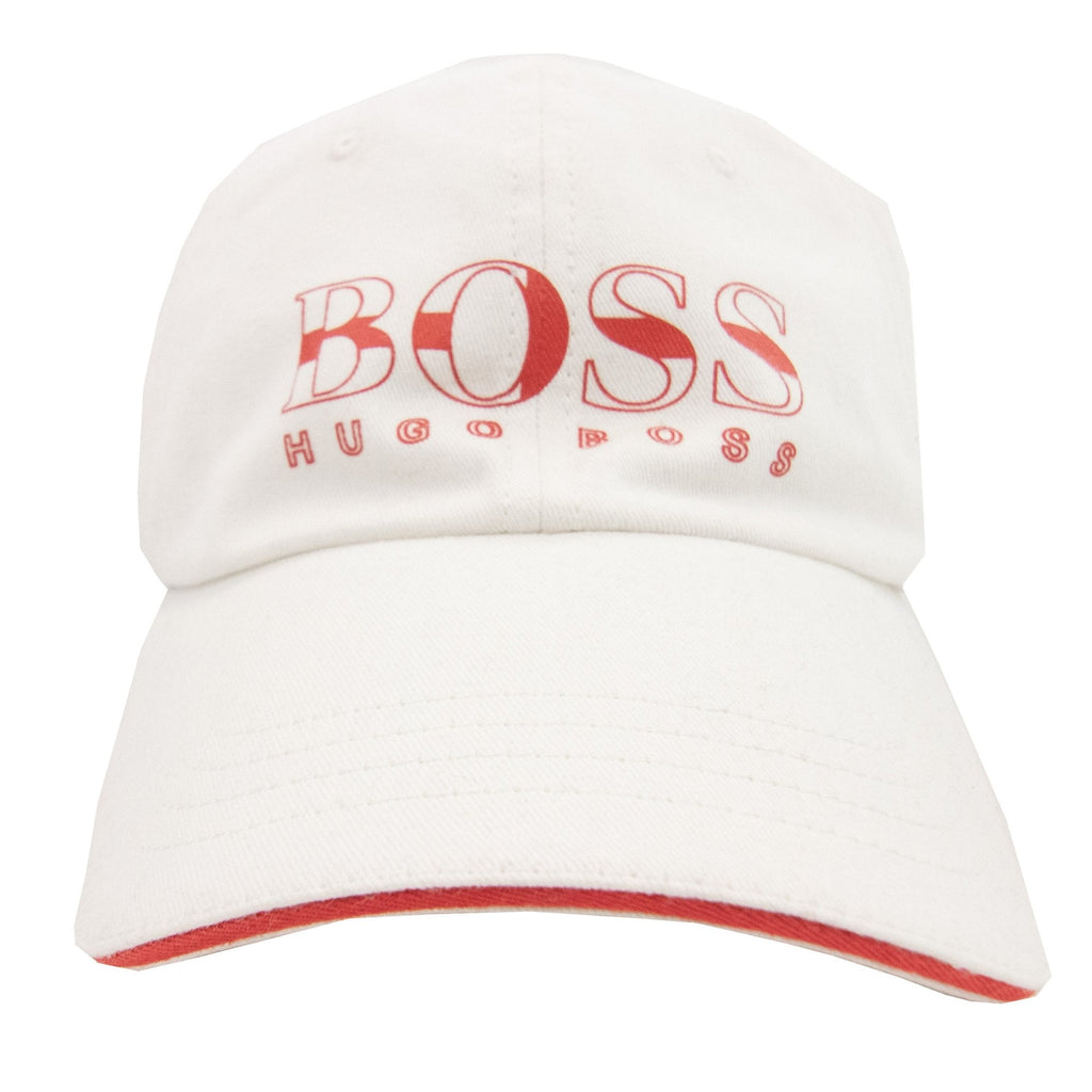 Hugo Boss Kids Logo Baseball Cap White