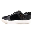 Versace Collection Leather & Suede Sneakers Black/white