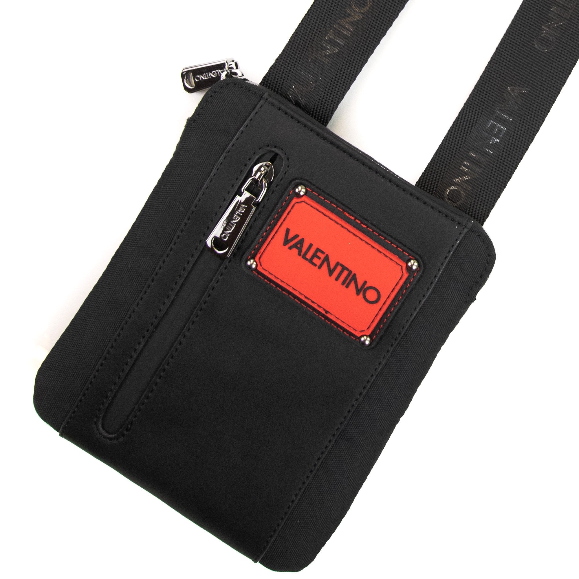 Valentino Nathan Logo Cross Body Bag Nero